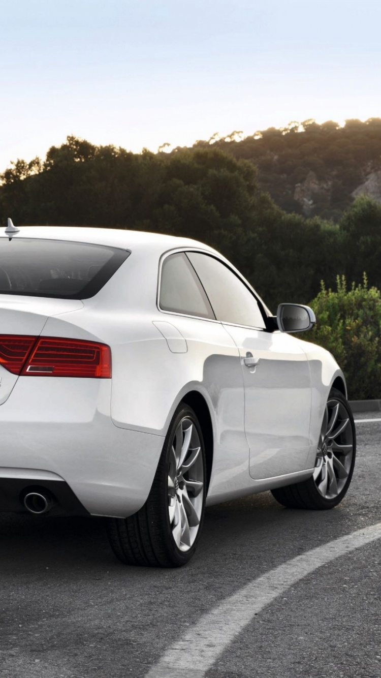 White Mercedes Benz Coupe on Road During Daytime. Wallpaper in 750x1334 Resolution