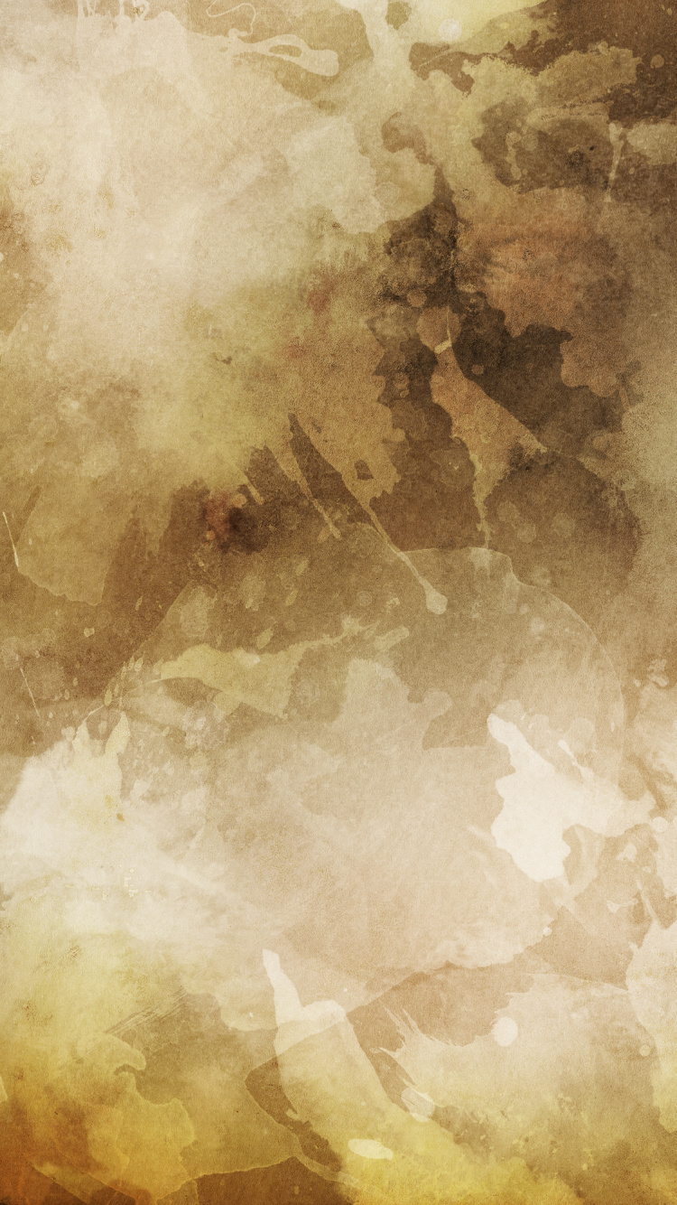 Gelbe Und Weiße Abstrakte Malerei. Wallpaper in 750x1334 Resolution