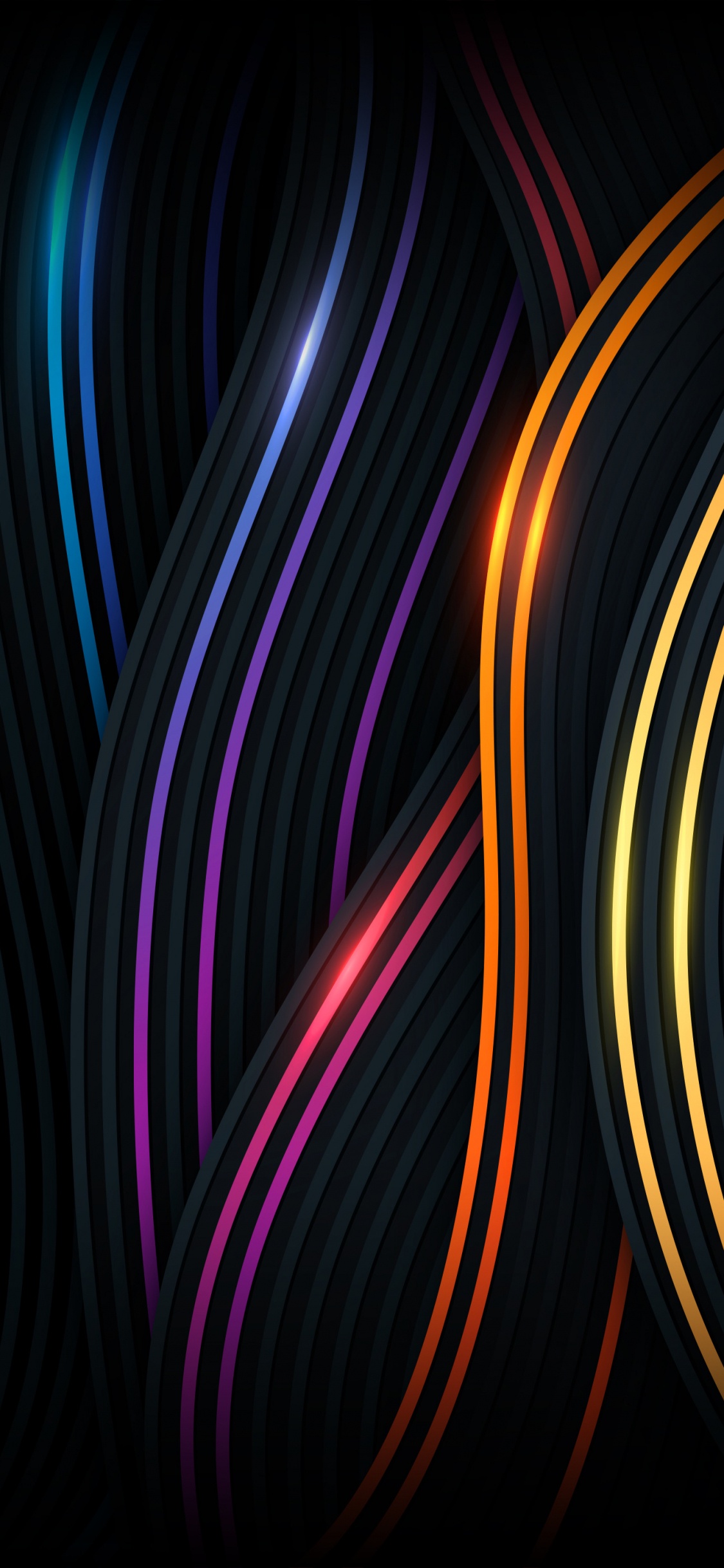 Orange, Illustration, Graphics, Colorfulness, Purple. Wallpaper in 1125x2436 Resolution