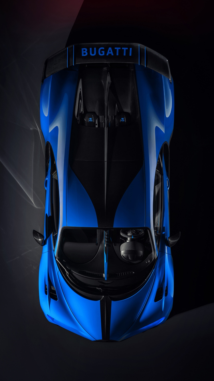 Electric Blue, Sportwagen, Car, Supercar, Bugatti Veyron. Wallpaper in 750x1334 Resolution