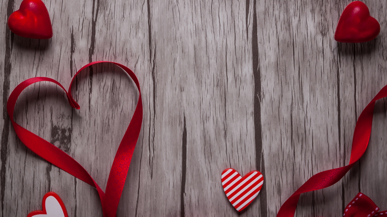 el Día de San Valentín, Coraz, Rojo, Amor, Ilustración. Wallpaper in 1280x720 Resolution