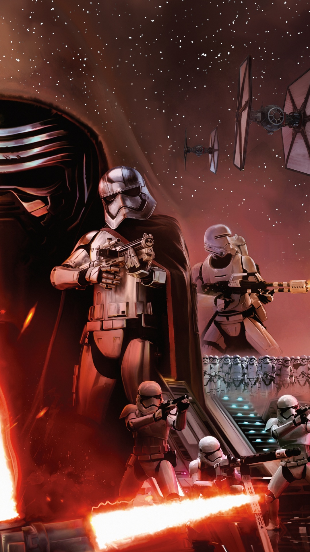 Star Wars la Fuerza Despierta, Star Wars, Figura de Acción, Lucasfilm, Espacio. Wallpaper in 1080x1920 Resolution