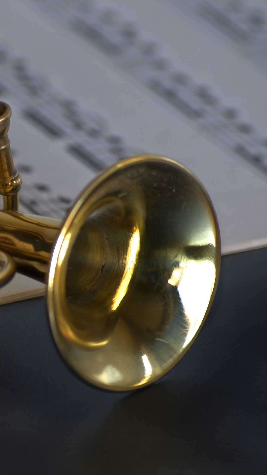 Brass Instrument, Wind Instrument, Trumpet, Mellophone, Euphonium. Wallpaper in 1080x1920 Resolution