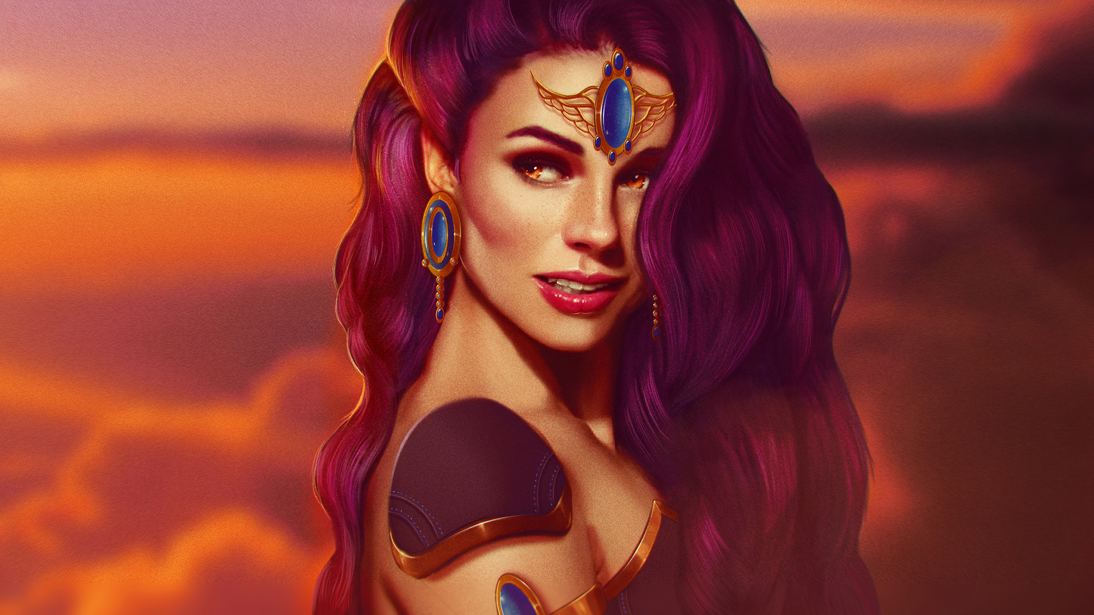 Belleza, Arte, Cabello, Cabeza, Ceja. Wallpaper in 3840x2160 Resolution