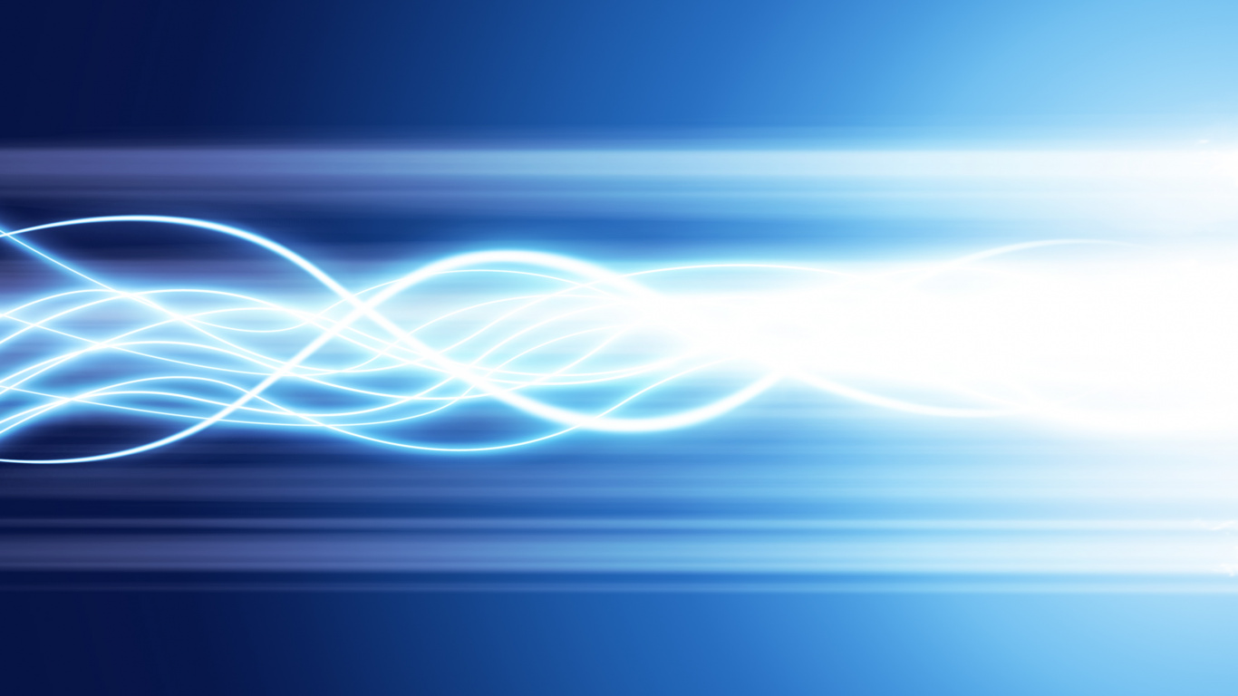 Blue and White Light Streaks. Wallpaper in 1366x768 Resolution