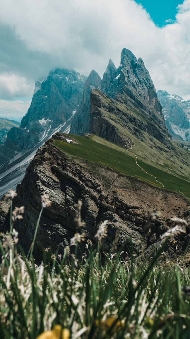 Wilderness, Cloud, Mountain, Plant, Natural Landscape. Wallpaper in 750x1334 Resolution