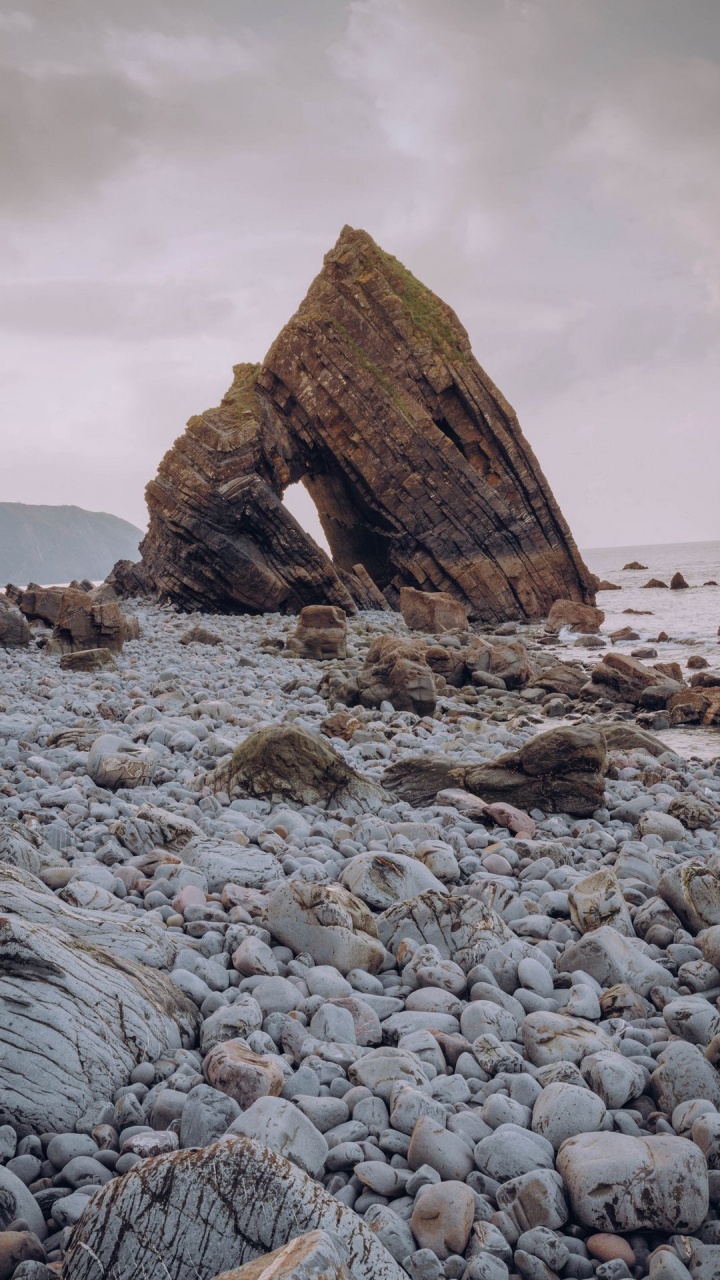 Mer, Rock, Côte, Nature, Soubassement. Wallpaper in 720x1280 Resolution