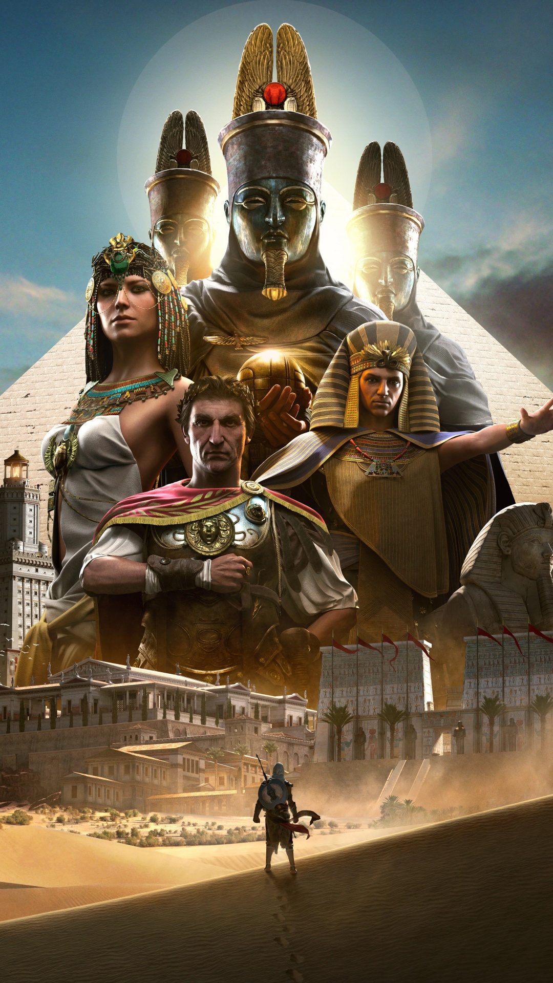 Assassins Creed Herkunft, Assassins Creed, Ubisoft, Himmel, Assassinen. Wallpaper in 1080x1920 Resolution