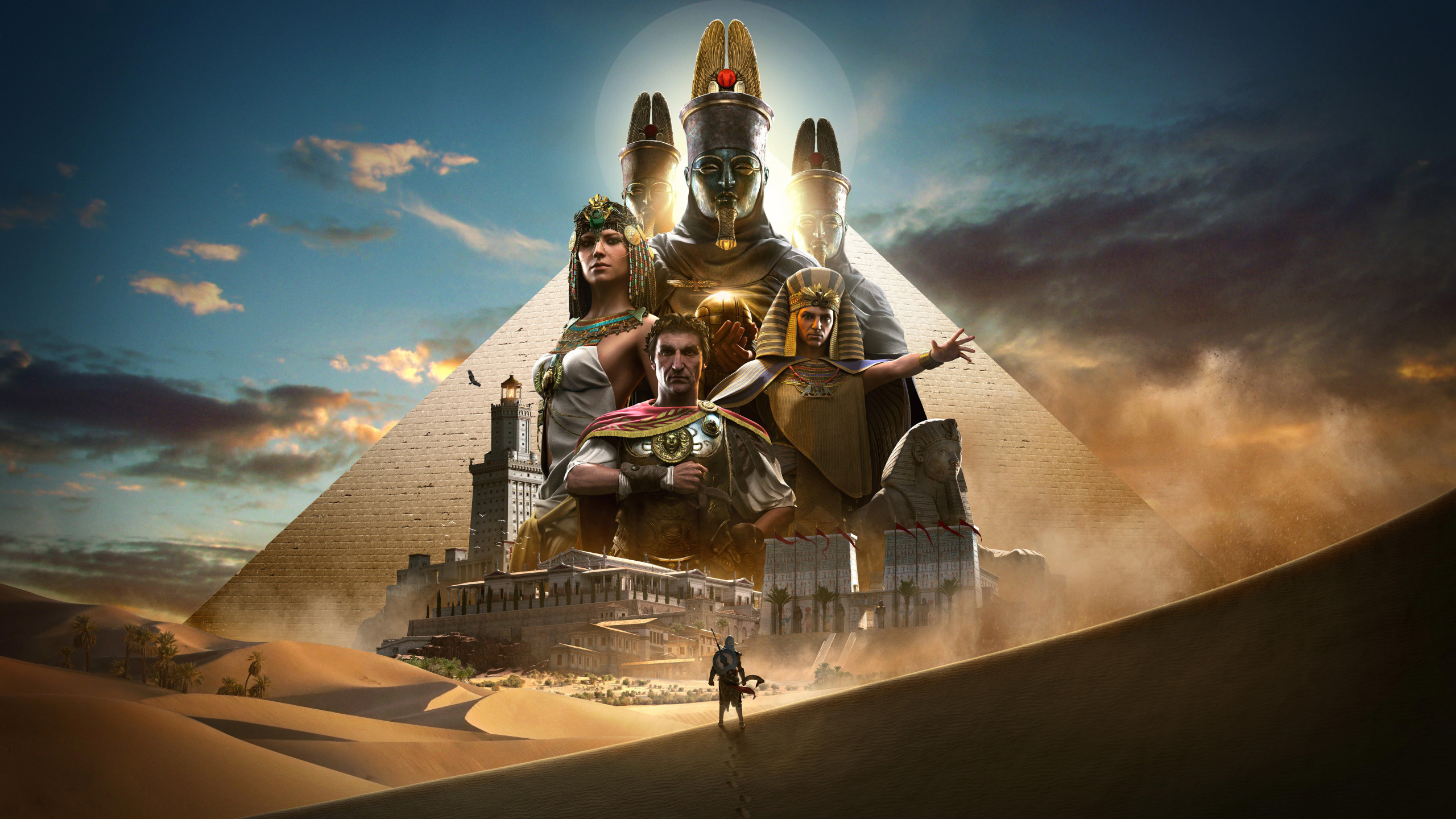 Assassins Creed Origins, Assassins Creed, Ubisoft, Sky, Landscape. Wallpaper in 2560x1440 Resolution