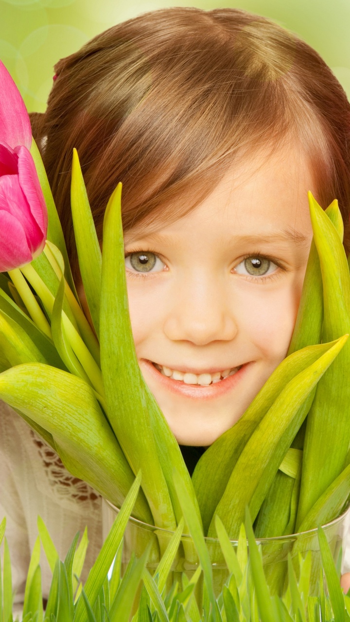 Sourire, L'expression du Visage, Les Gens Dans la Nature, Botanique, Green. Wallpaper in 720x1280 Resolution
