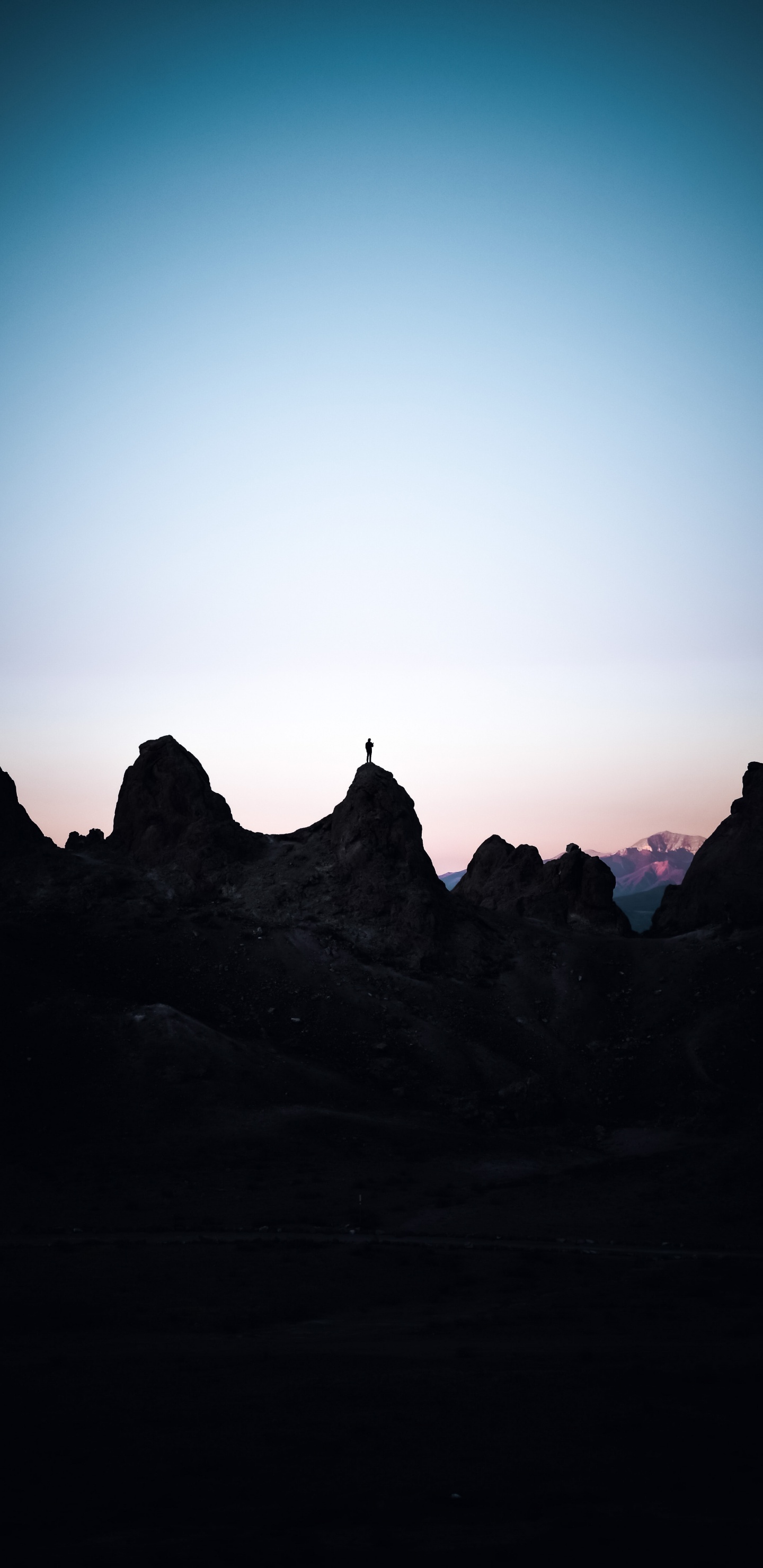 Dusk, Silhouette, Cloud, Natural Landscape, Sunset. Wallpaper in 1440x2960 Resolution