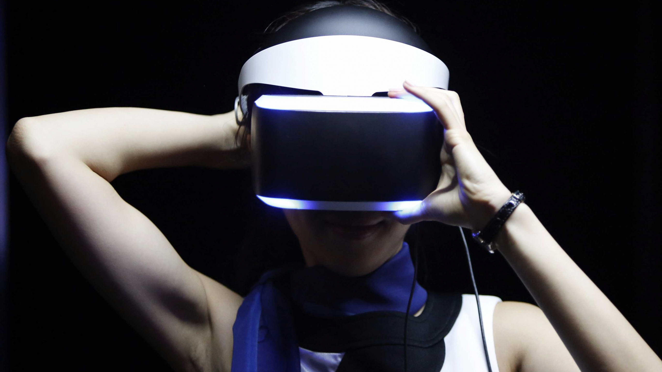 Playstation Vr, Ps4, 眼裂谷, 虚拟现实的耳机, 虚拟现实 壁纸 2560x1440 允许