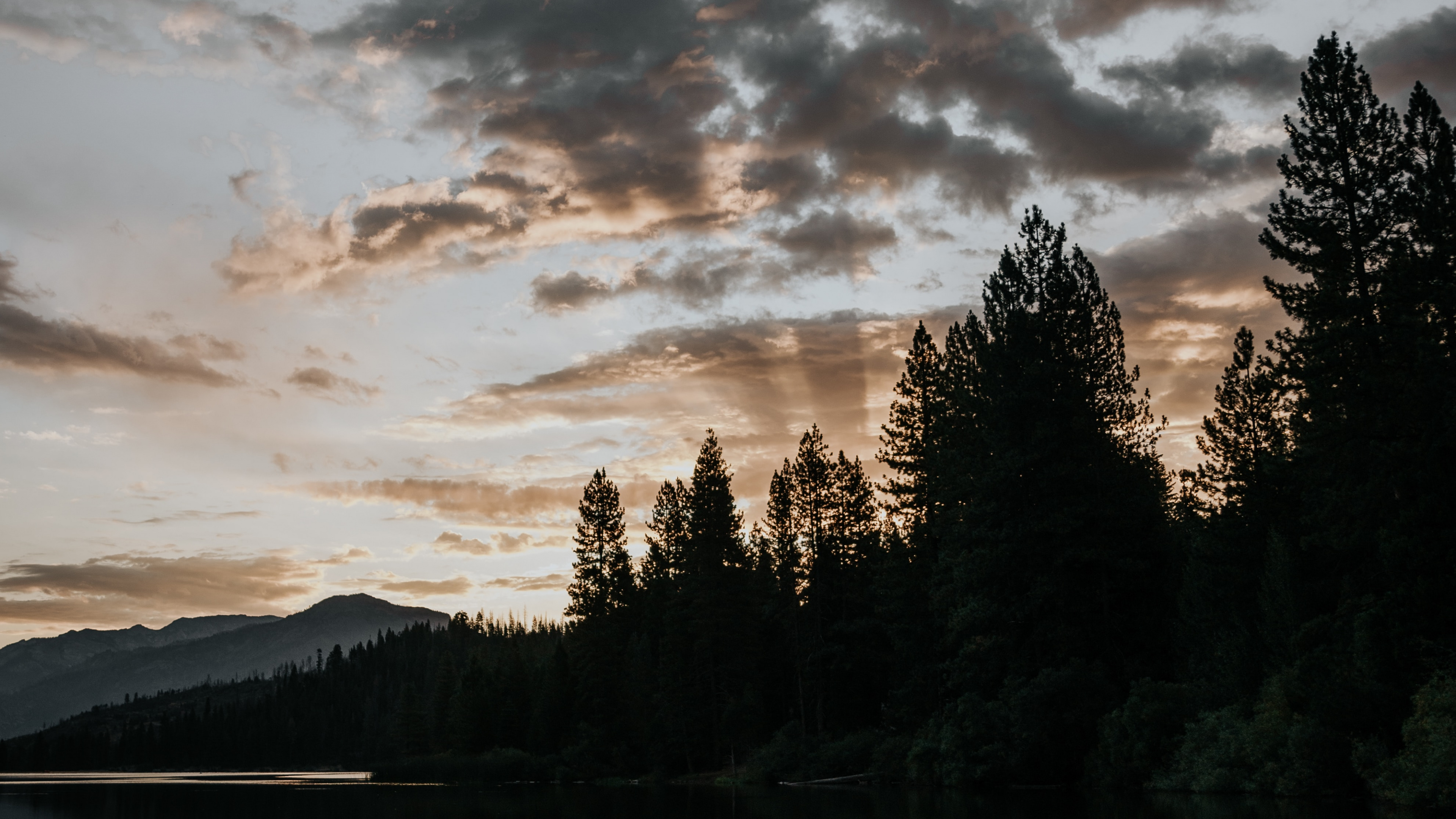 Natur, Cloud, Wasser, Baum, Reflexion. Wallpaper in 3840x2160 Resolution
