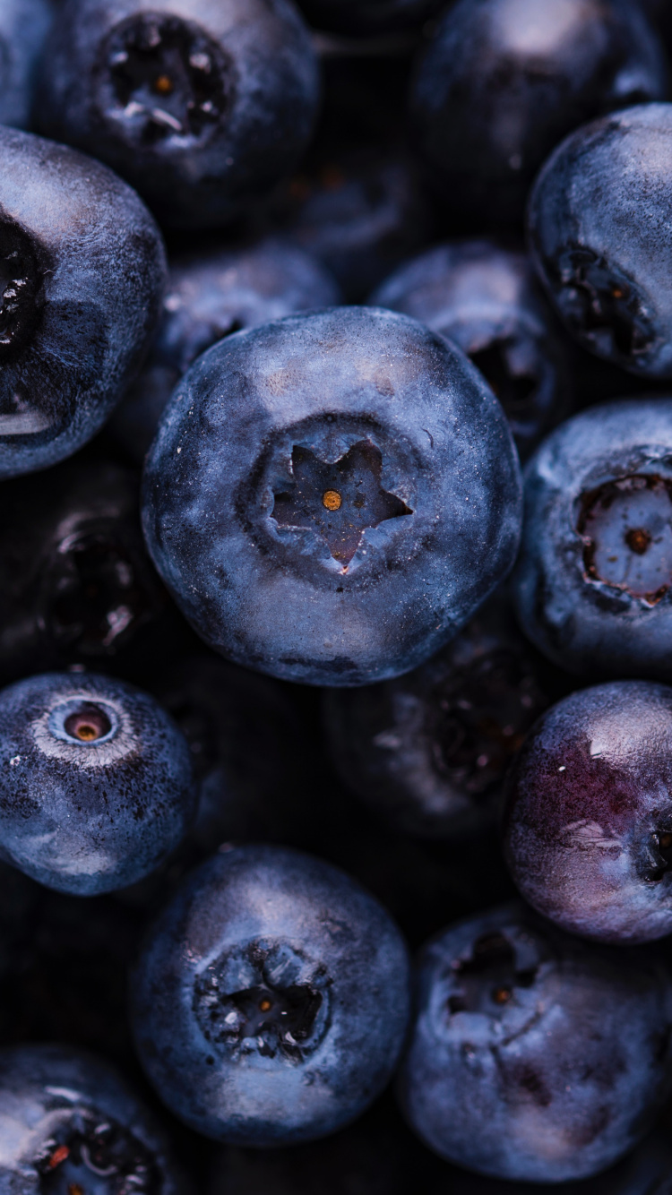 Lila Runde Frucht in Nahaufnahmen. Wallpaper in 750x1334 Resolution