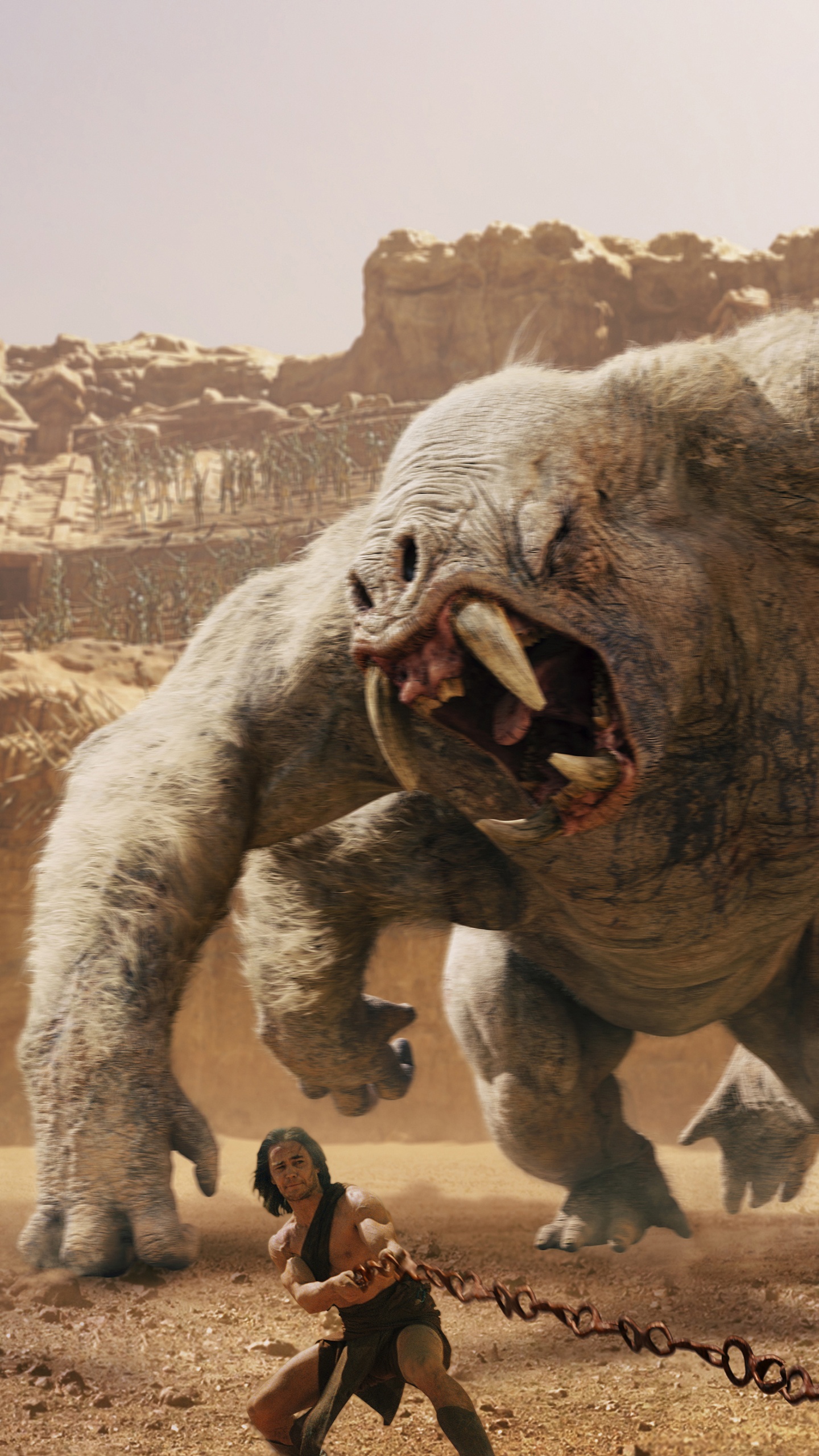 Elefante Gris y Ternera en Suelo Marrón Durante el Día. Wallpaper in 1440x2560 Resolution