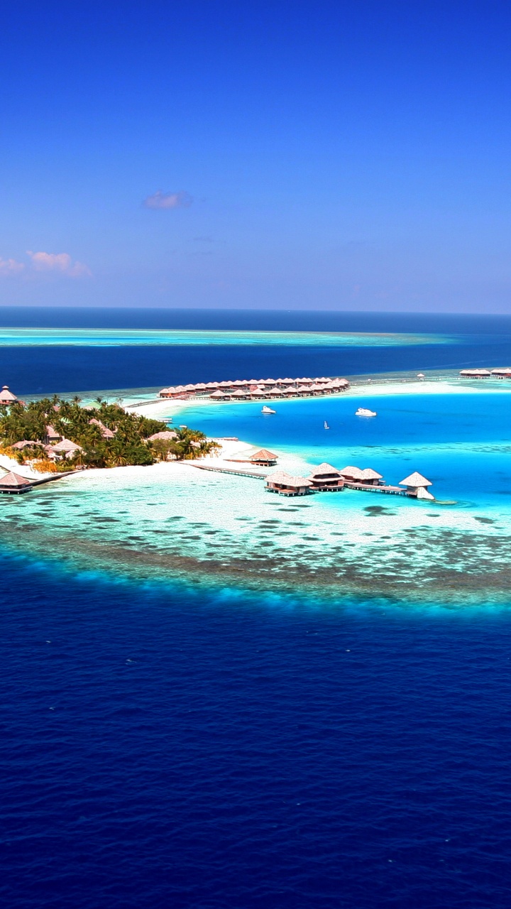 Huvafen Fushi Maldives, 印度洋, 度假村, 度假小岛, 大海 壁纸 720x1280 允许