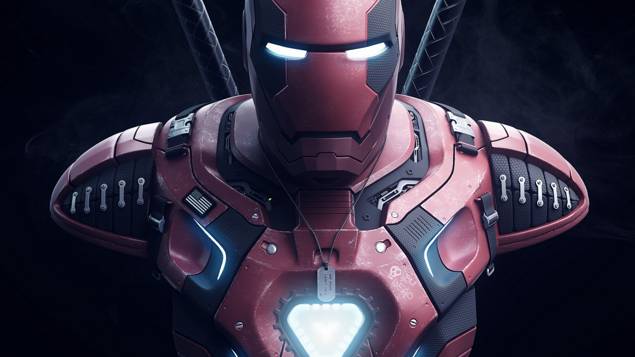 Iron Man Death Armor, Iron Man, Marvel Comics, Armour, Hero. Wallpaper in 1280x720 Resolution