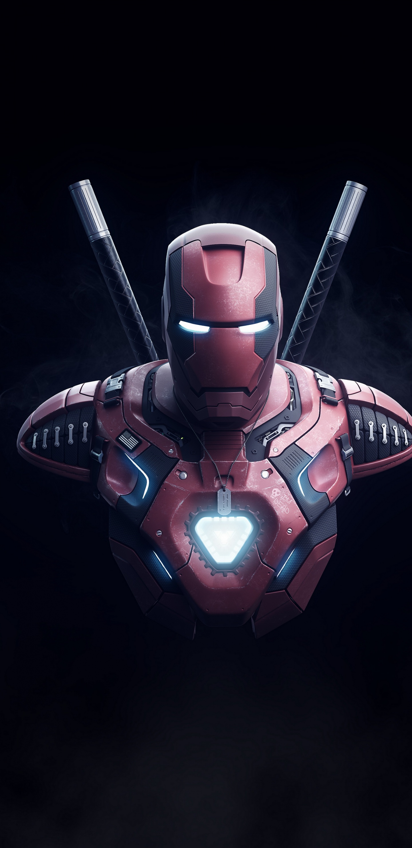 Iron Man Death Armor, Iron Man, Marvel Comics, Armour, Hero. Wallpaper in 1440x2960 Resolution