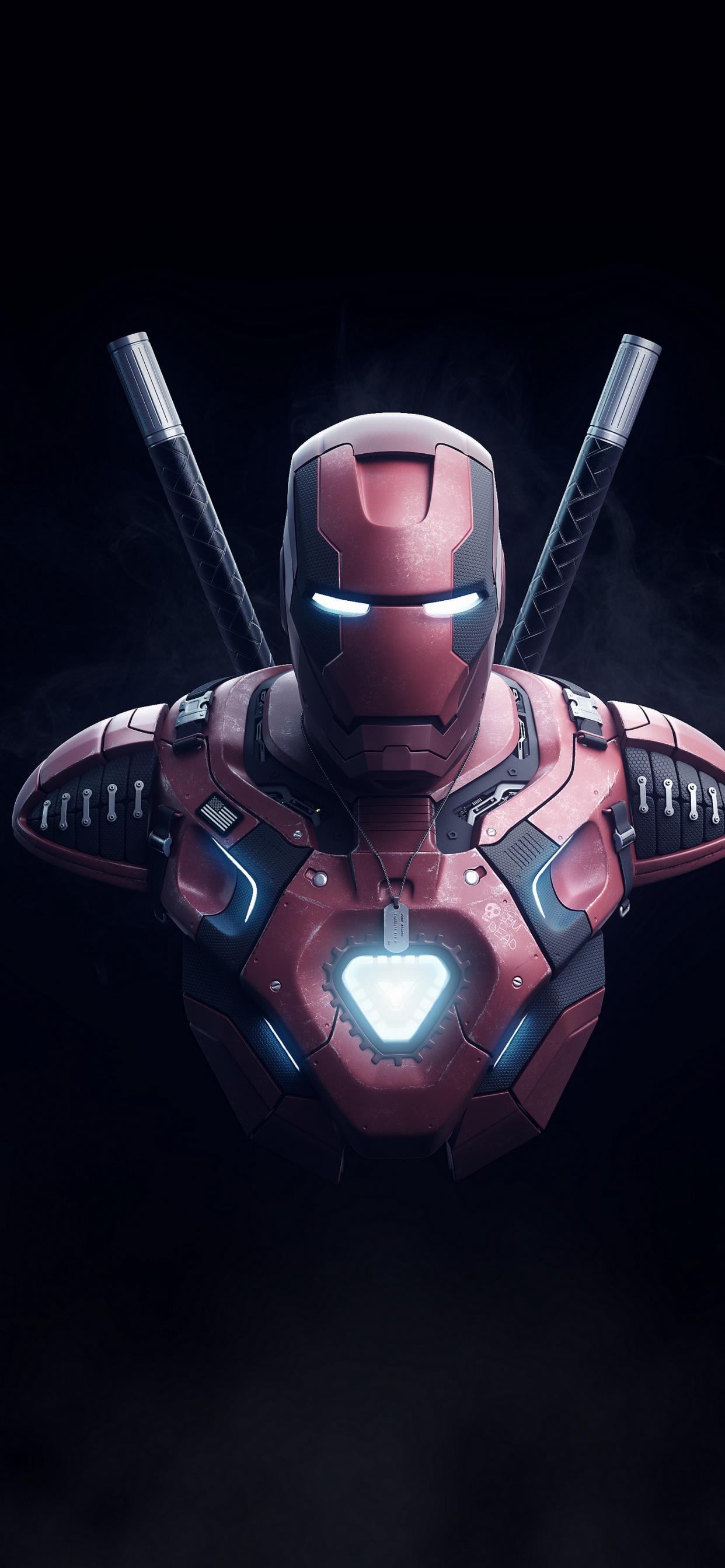 Iron Man Todesrüstung, Iron Man, Marvel Comics, Rüstung, Held. Wallpaper in 1242x2688 Resolution