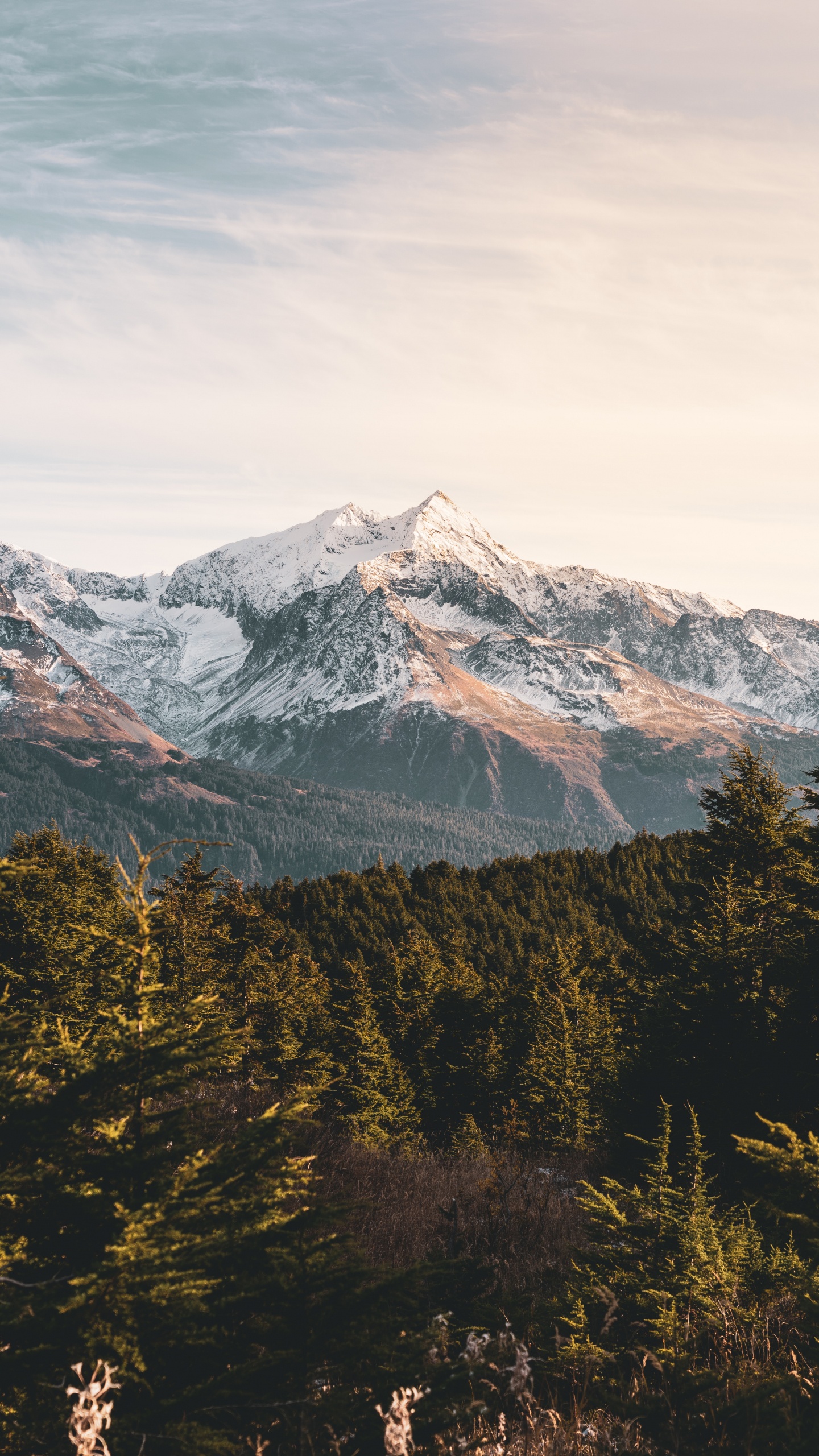 Mountain, Mountain Range, Mountainous Landforms, Highland, Wilderness. Wallpaper in 1440x2560 Resolution