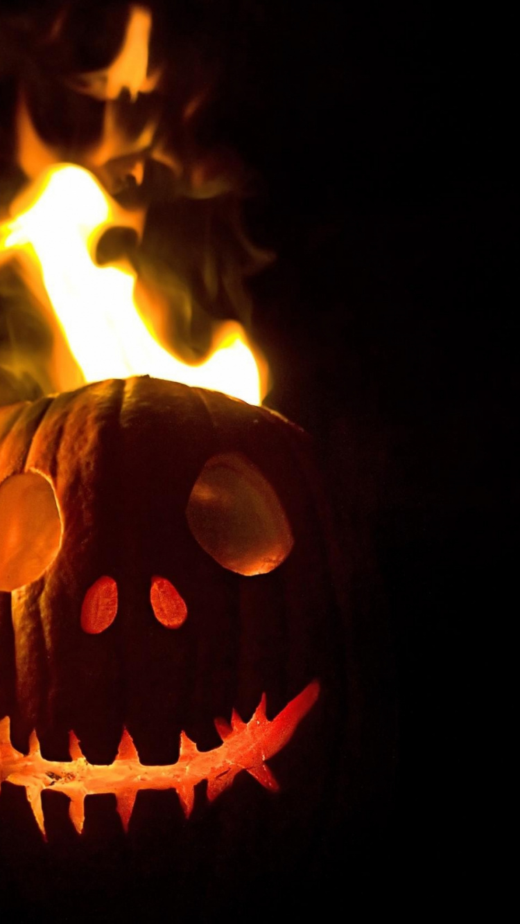 Calabaza, Heat, Carving, Cucurbita, Halloween. Wallpaper in 750x1334 Resolution