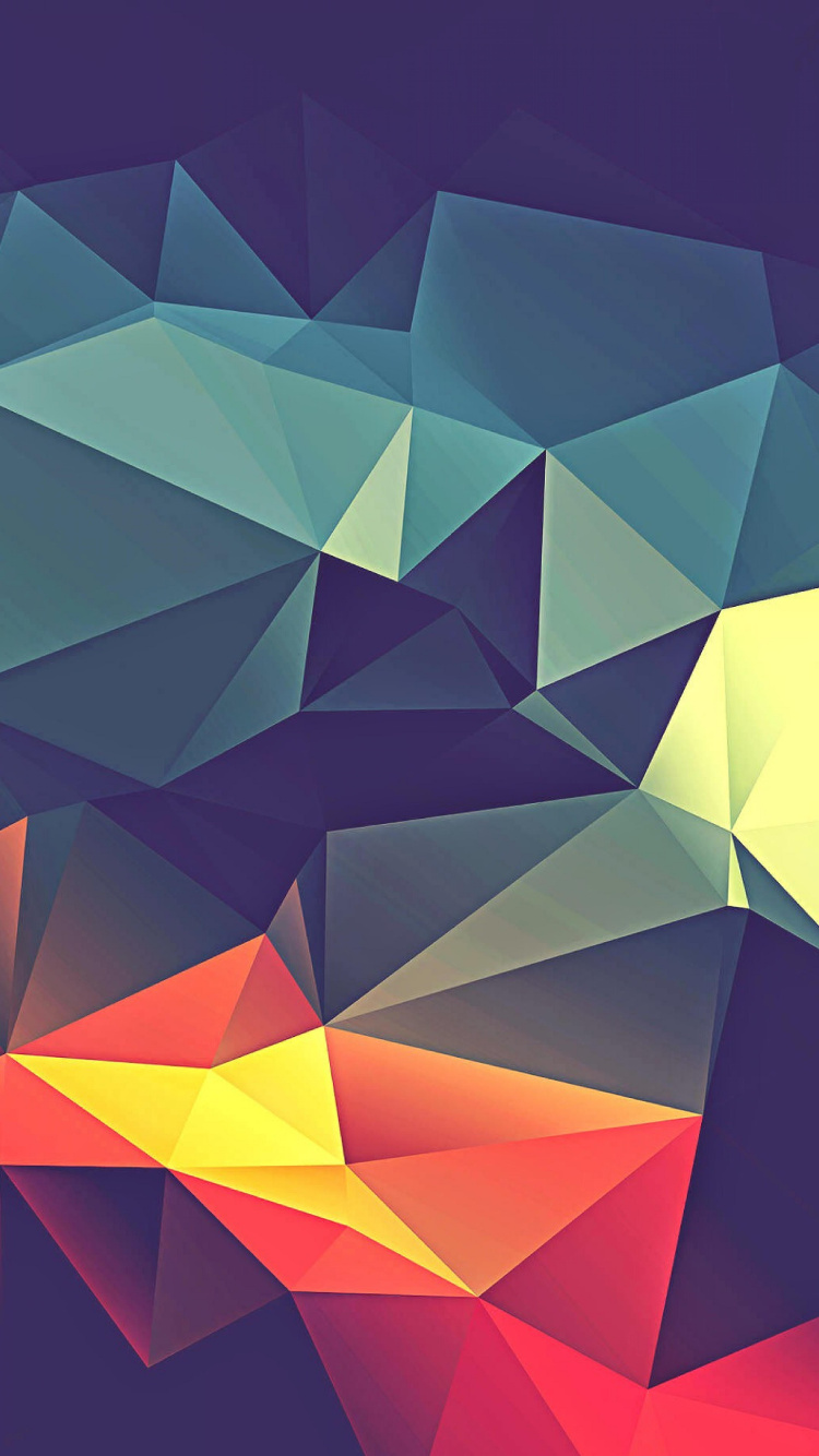 Peinture Abstraite Bleue et Orange. Wallpaper in 750x1334 Resolution