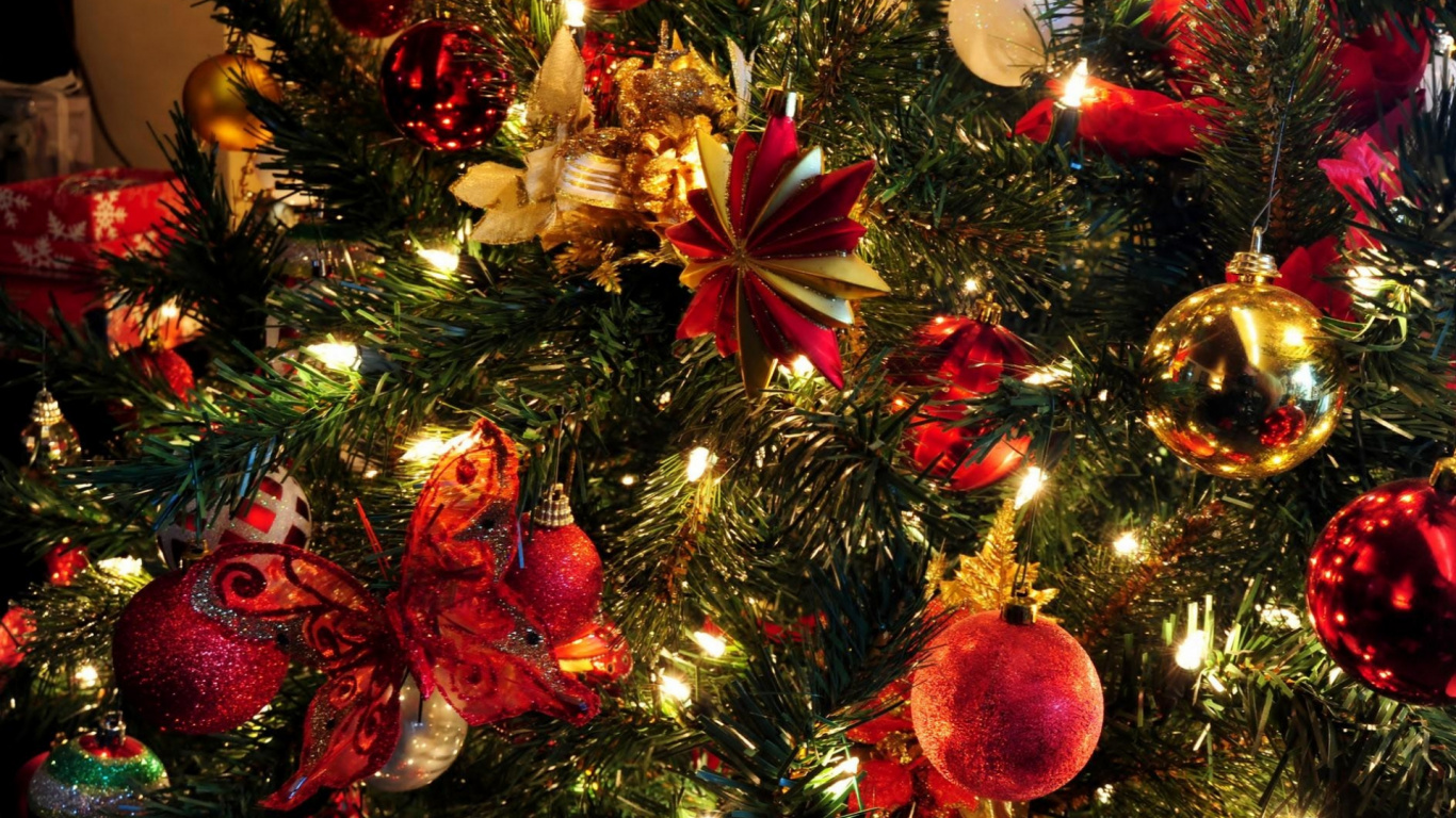 Christmas Market, Christmas Decoration, Christmas Tree, Christmas, Christmas Eve. Wallpaper in 1366x768 Resolution