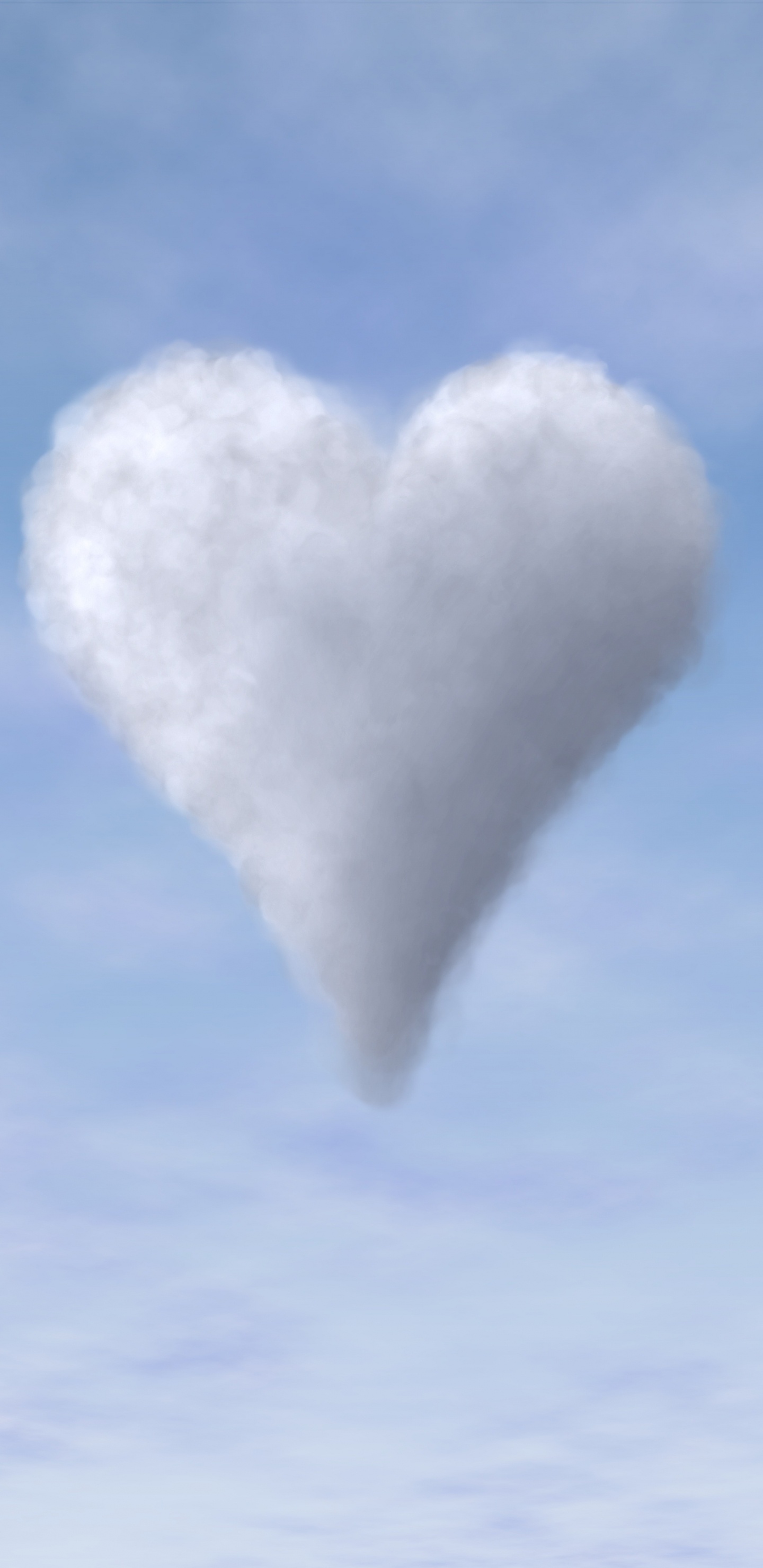Cloud, Tageszeit, Herzen, Cumulus, Liebe. Wallpaper in 1440x2960 Resolution