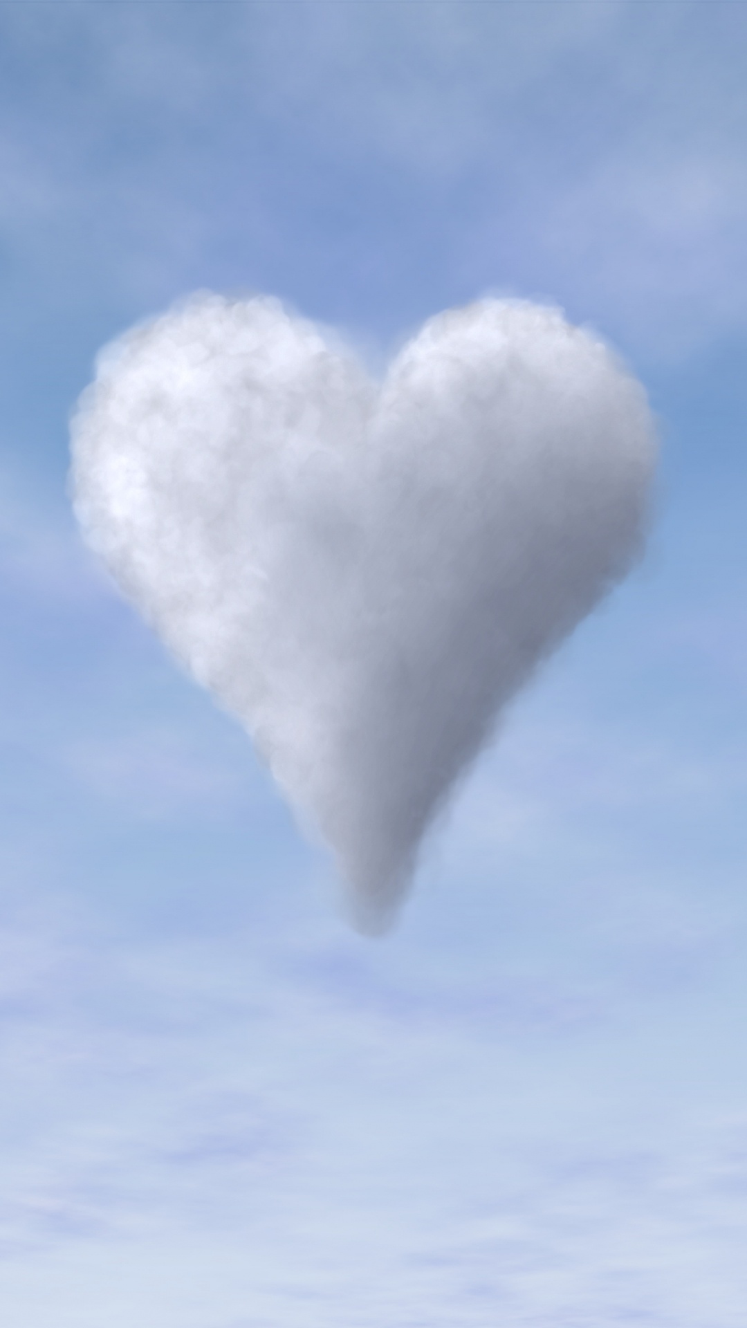Cloud, Daytime, Heart, Cumulus, Love. Wallpaper in 1080x1920 Resolution