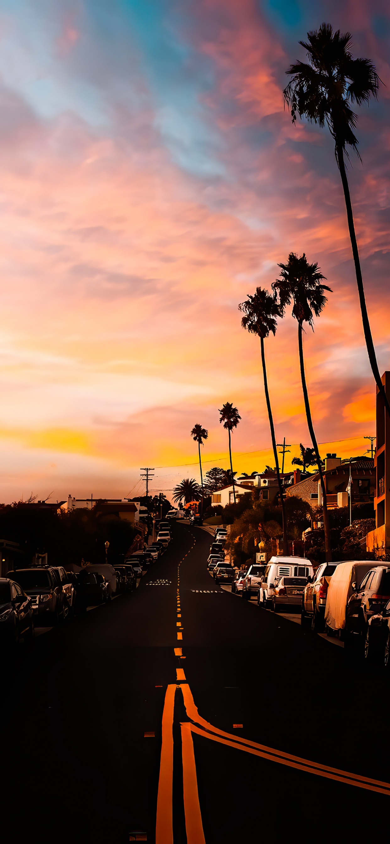 Dawn, Cloud, Cars, Automotive Lighting, Orange. Wallpaper in 1242x2688 Resolution