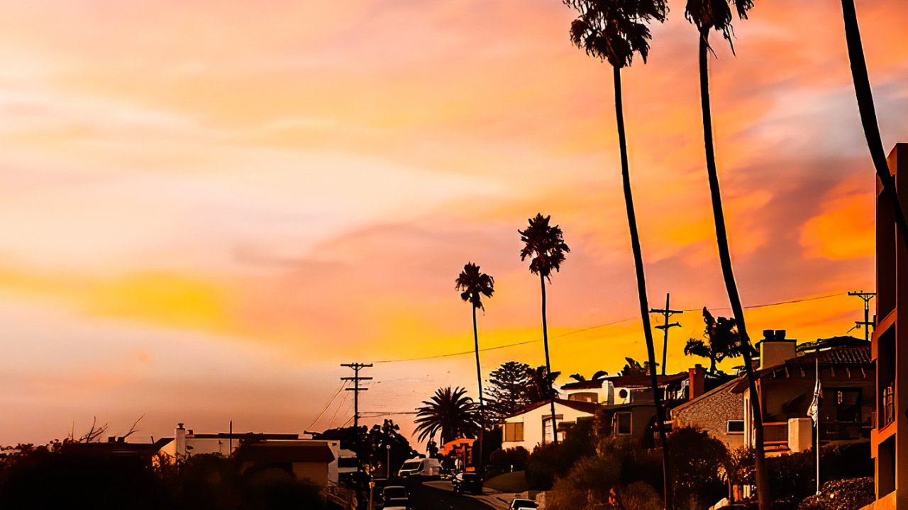 Dawn, Cloud, Cars, Automotive Lighting, Orange. Wallpaper in 1280x720 Resolution