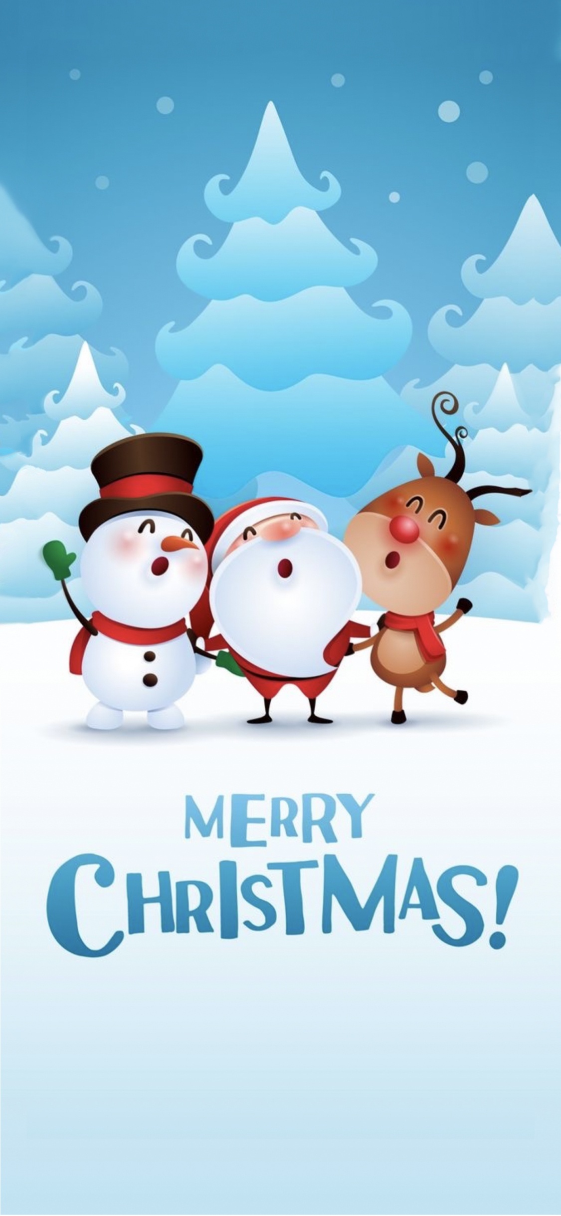 Nochevieja, Navidad, El Día De Navidad, Feliz Navidad Feliz Navidad, Santa Claus. Wallpaper in 1125x2436 Resolution