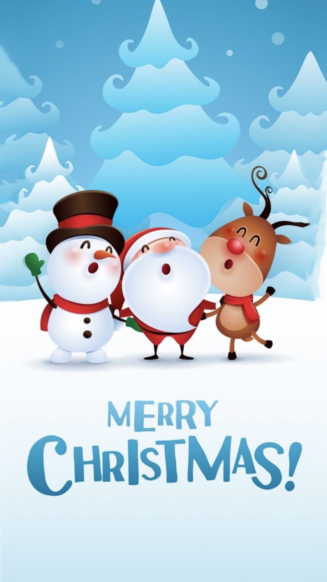 Nouvelle Année, Le Jour De Noël, Joyeux Noël Joyeux Noël, Santa Claus, Hiver. Wallpaper in 1080x1920 Resolution