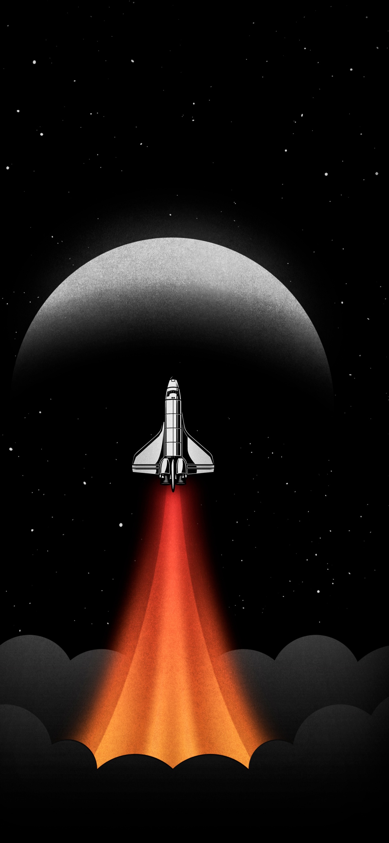 Rocket, Atmosphere, Light, World, Nature. Wallpaper in 1242x2688 Resolution