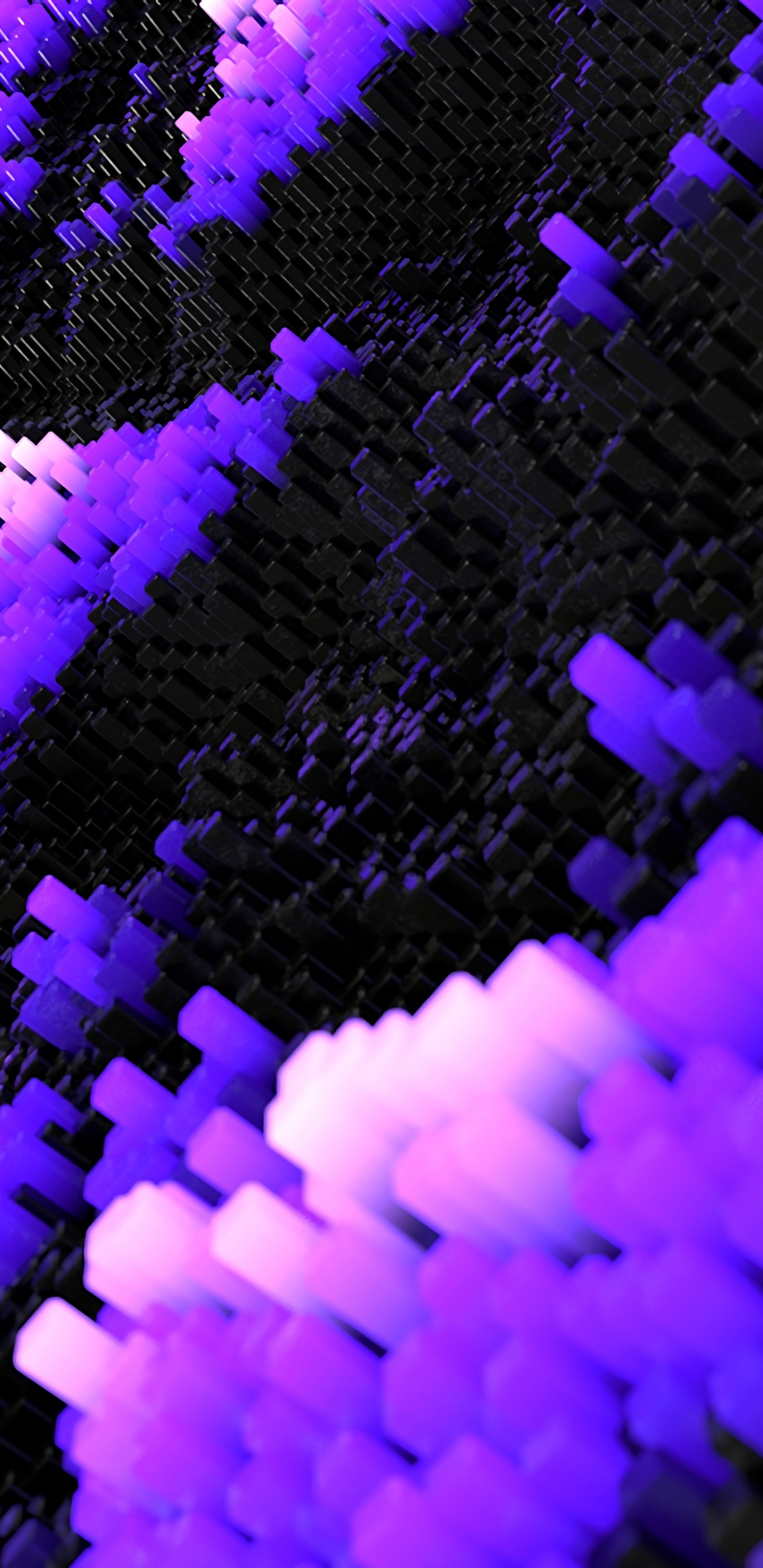 Lila Und Schwarzes Strickgewebe. Wallpaper in 1440x2960 Resolution