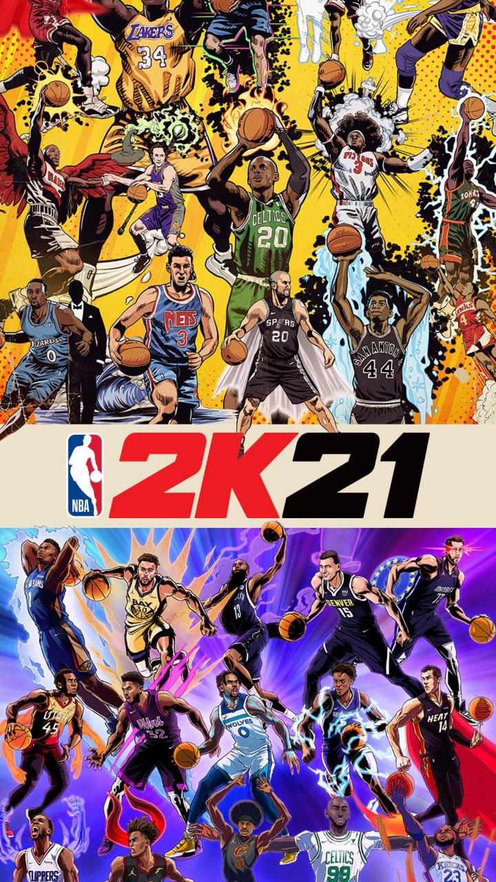 Murale Nba 2k21 Age of Heroes Cartes, NBA 2k21, NBA 2k22, NBA, Héros. Wallpaper in 720x1280 Resolution