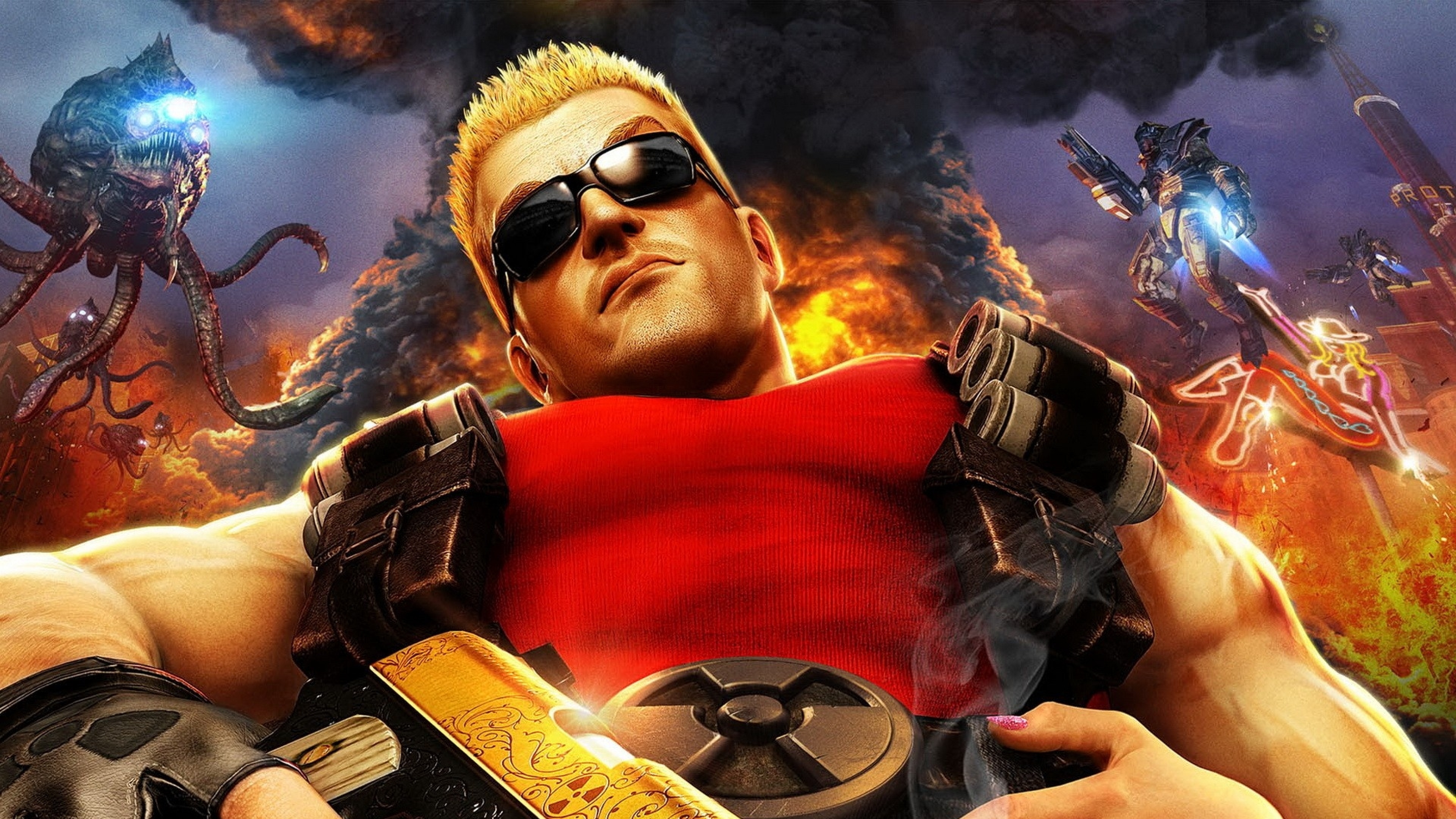 Serious Sam The First Encounter, Game, Playstation 3, Duke Nukem 3D, Strategy Video Game. Wallpaper in 3840x2160 Resolution