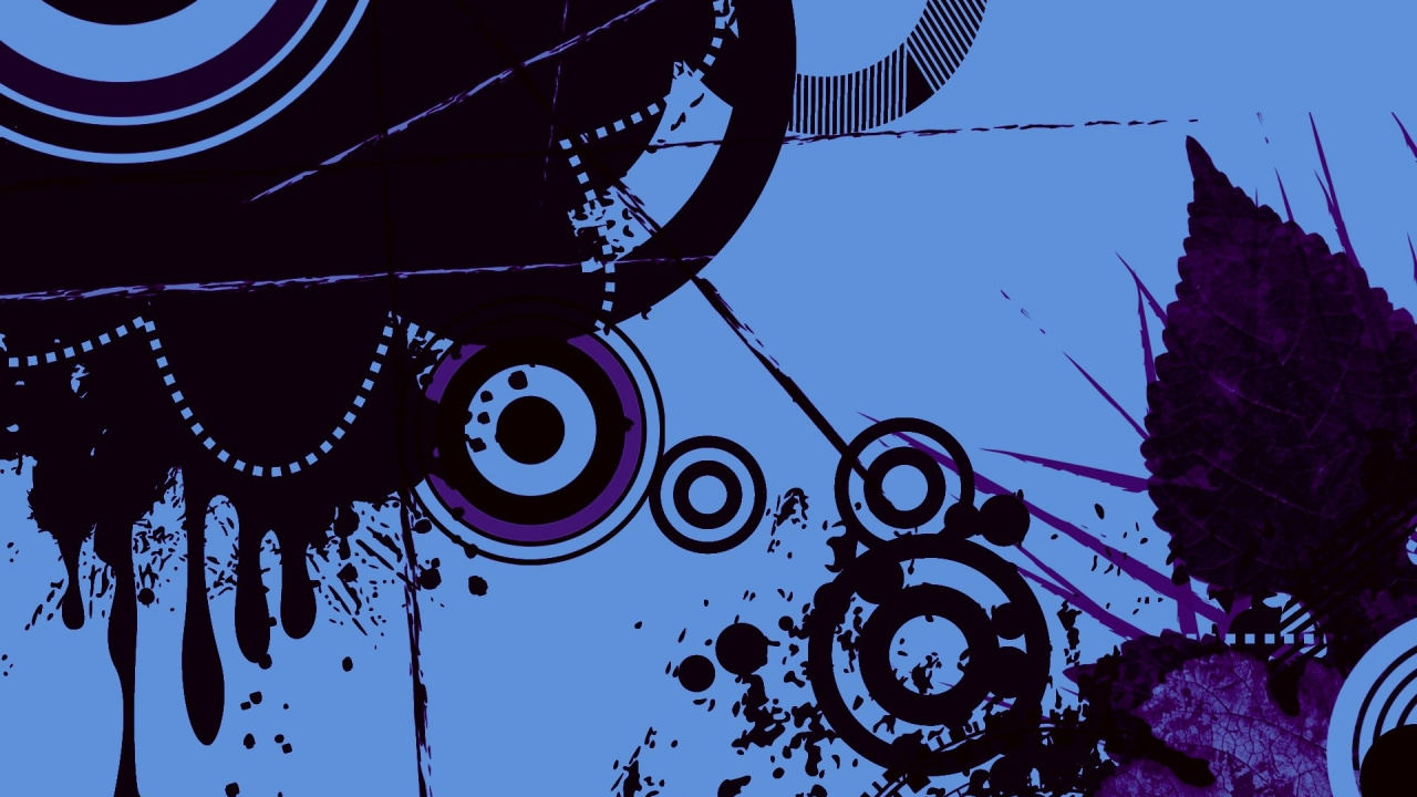 Pintura Abstracta en Blanco y Negro. Wallpaper in 1280x720 Resolution