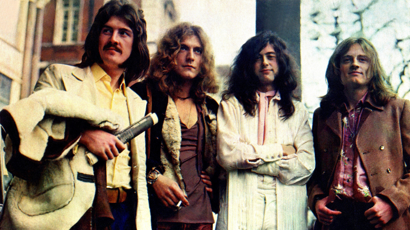 Robert Plant, John Bonham, Jimmy Page, Led Zeppelin, Led Zeppelin II. Wallpaper in 1366x768 Resolution