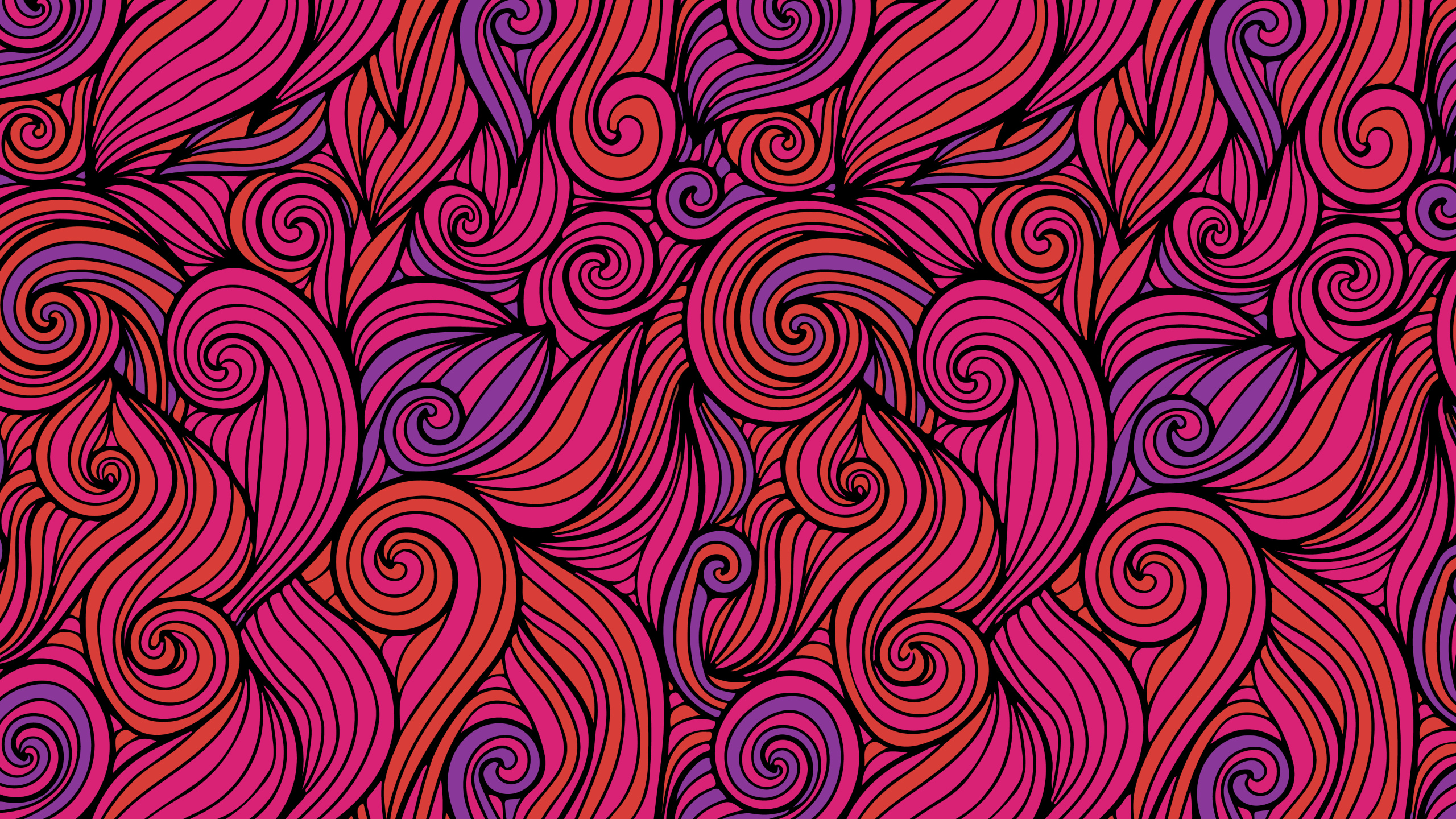 la Pureté de la Couleur, Textile, Art, Pink, Motif. Wallpaper in 2560x1440 Resolution