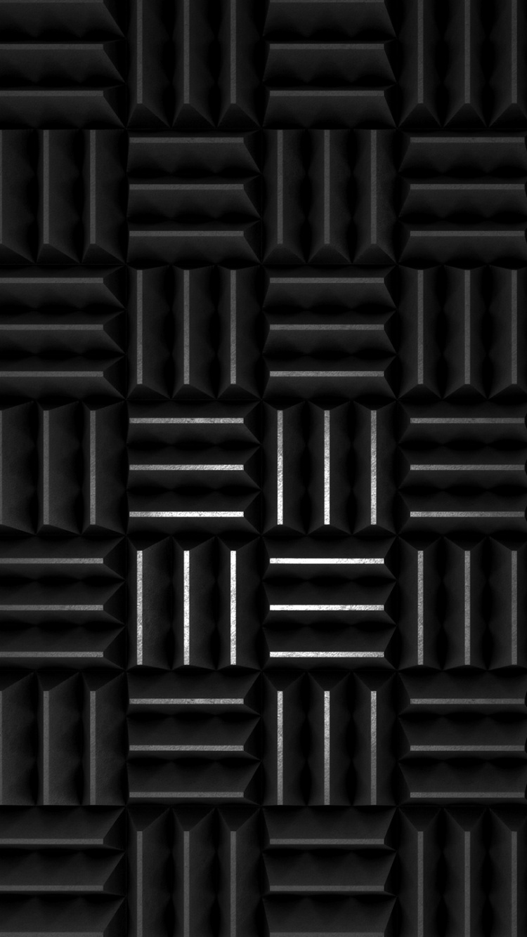 Braune Und Schwarze Mauer. Wallpaper in 750x1334 Resolution