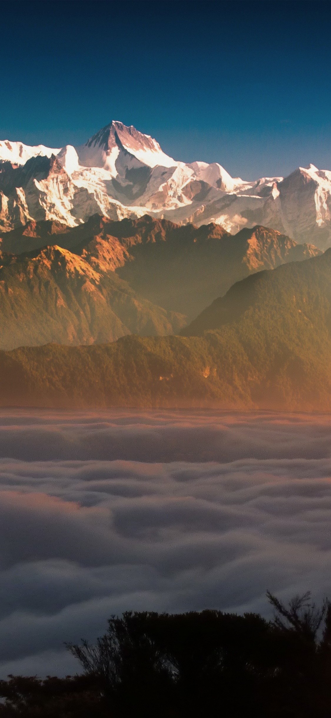 Himmel, Besuchen Sie Nepal 2020, Natur, Everest-Basislager, Bergkette. Wallpaper in 1125x2436 Resolution
