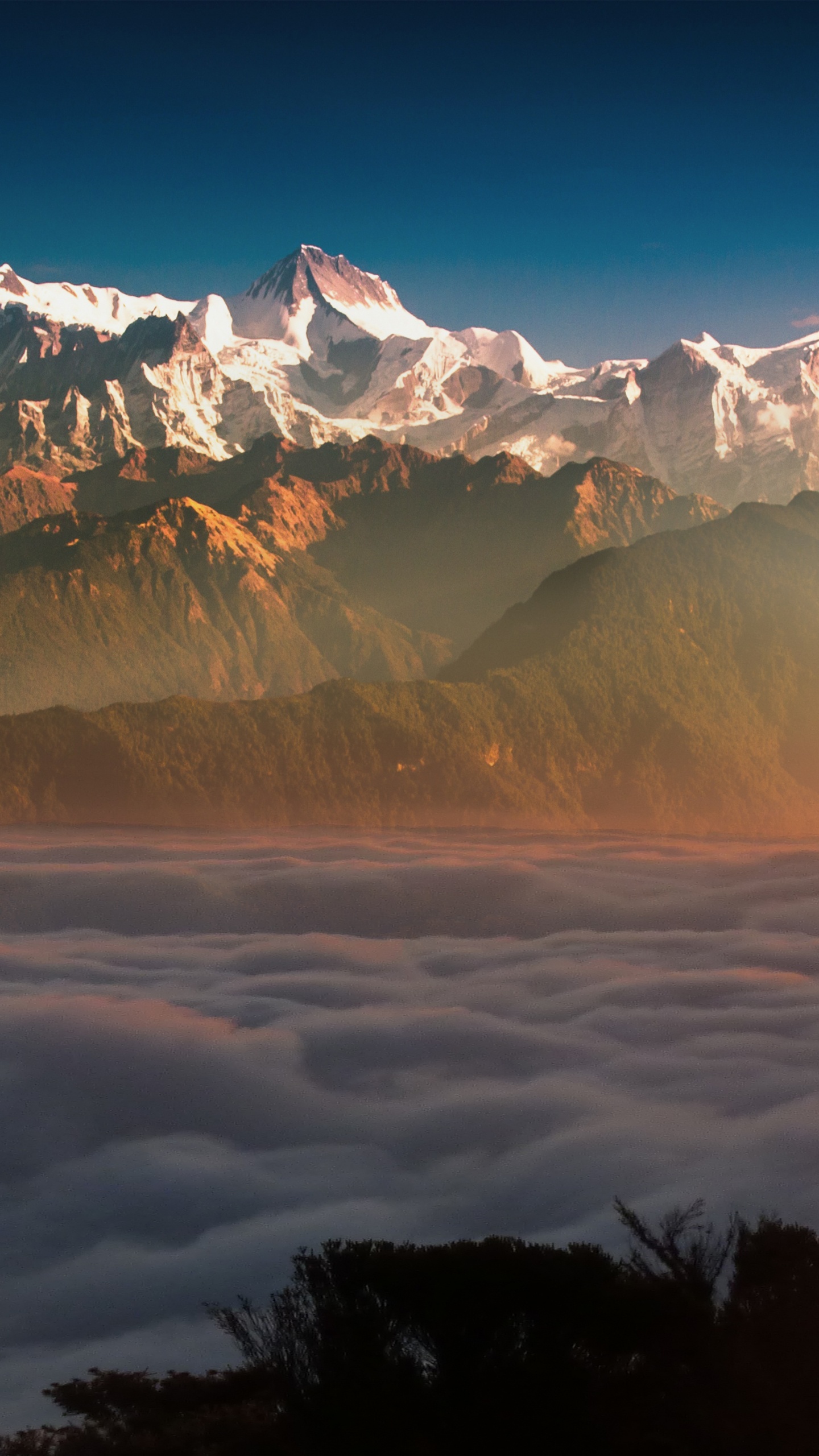 Himmel, Besuchen Sie Nepal 2020, Natur, Everest-Basislager, Bergkette. Wallpaper in 1440x2560 Resolution