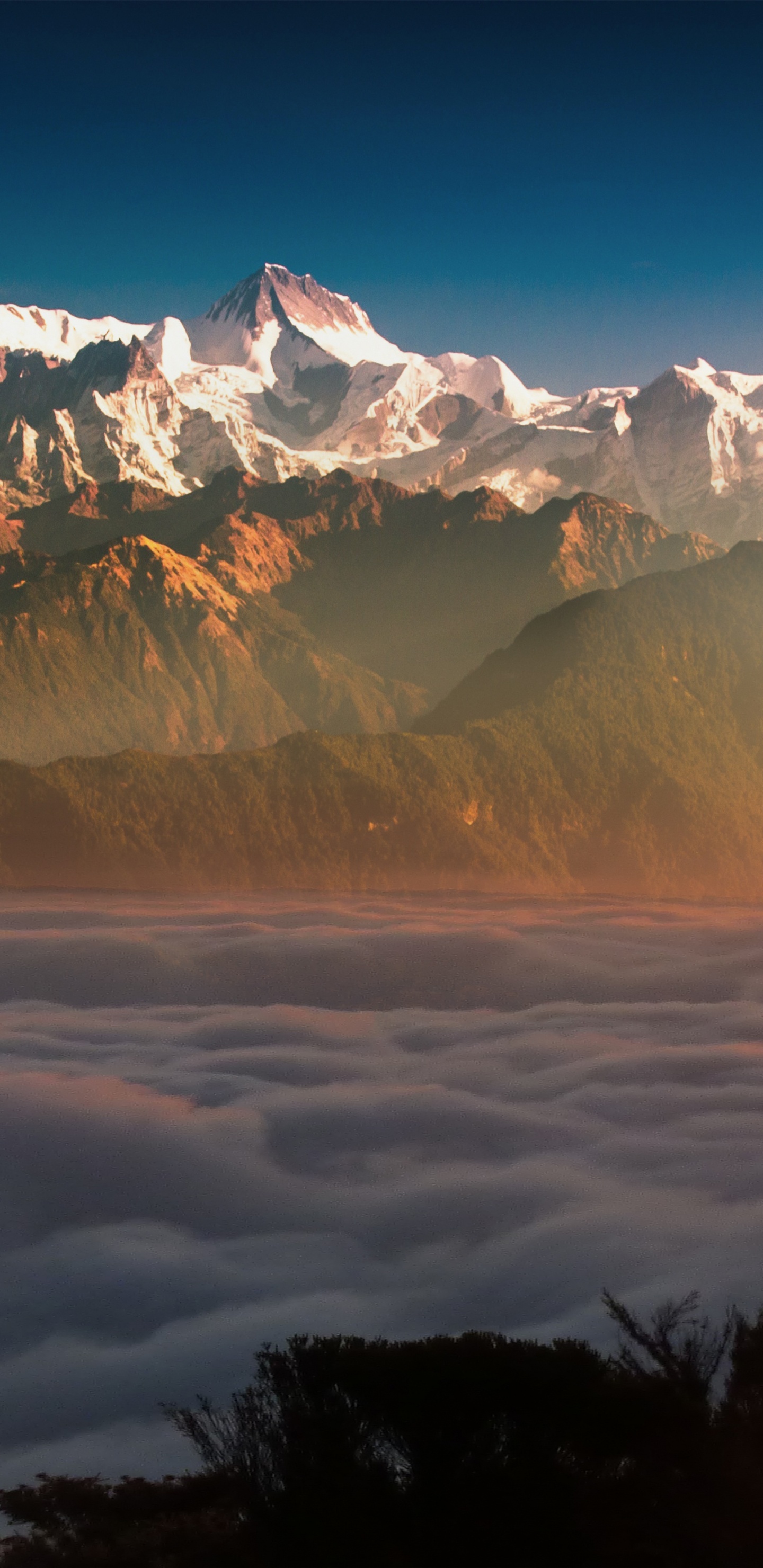 Himmel, Besuchen Sie Nepal 2020, Natur, Everest-Basislager, Bergkette. Wallpaper in 1440x2960 Resolution