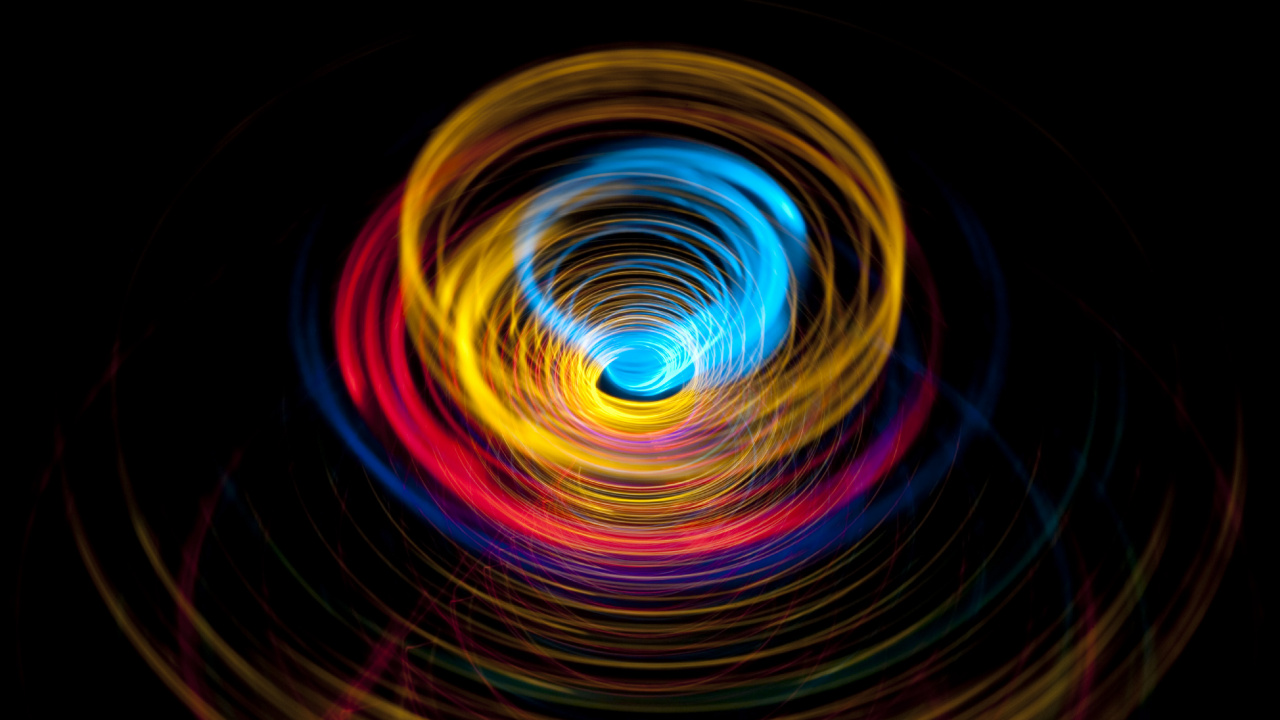 Rotes Blaues Und Gelbes Licht. Wallpaper in 1280x720 Resolution