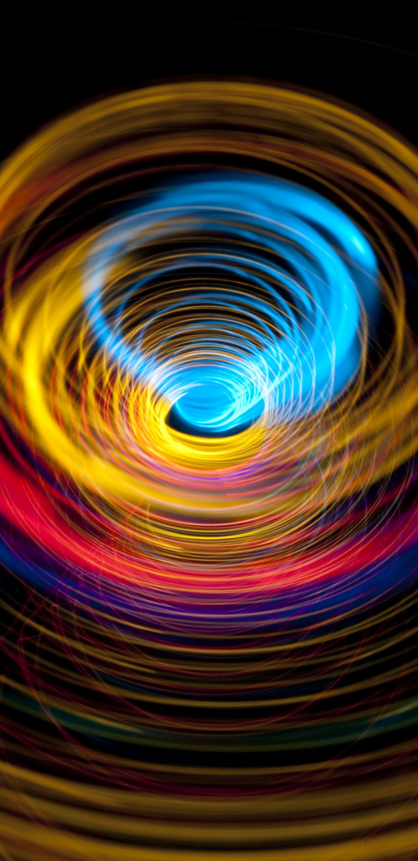 Rotes Blaues Und Gelbes Licht. Wallpaper in 1440x2960 Resolution