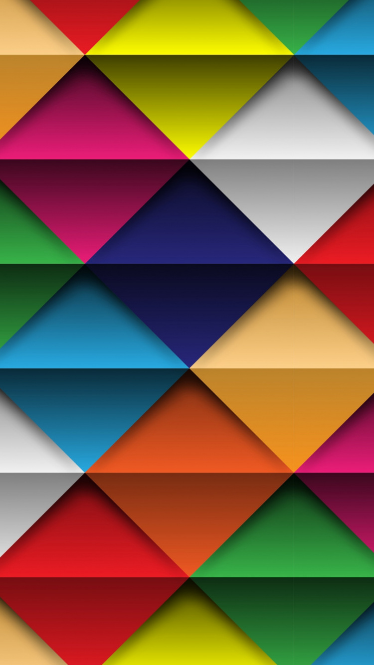 Blue Yellow and White Checkered Illustration. Wallpaper in 750x1334 Resolution