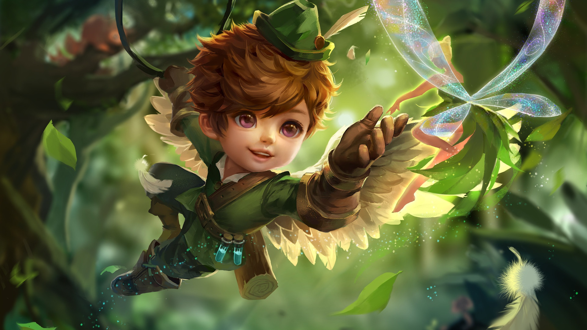 Chica en Vestido Verde y Marrón Sosteniendo el Fabricante de Burbujas. Wallpaper in 1920x1080 Resolution