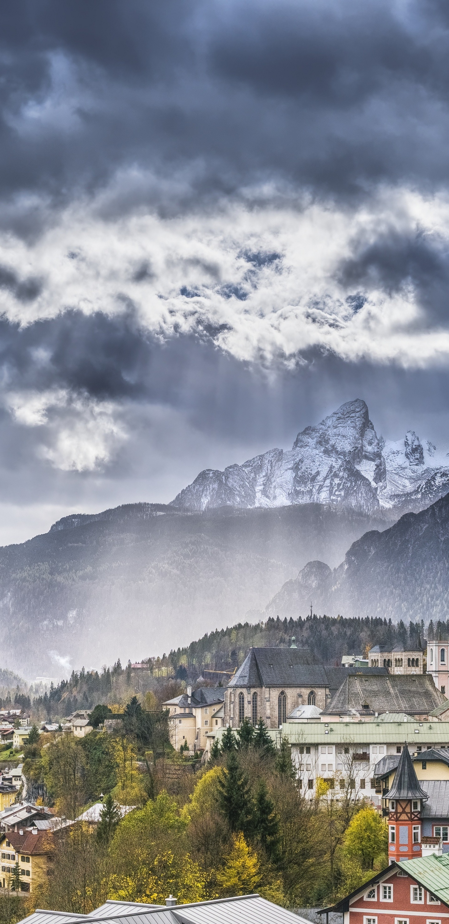 Switzerland, Mountain, Gmund am Tegernsee, Cloud, Atmosphere. Wallpaper in 1440x2960 Resolution
