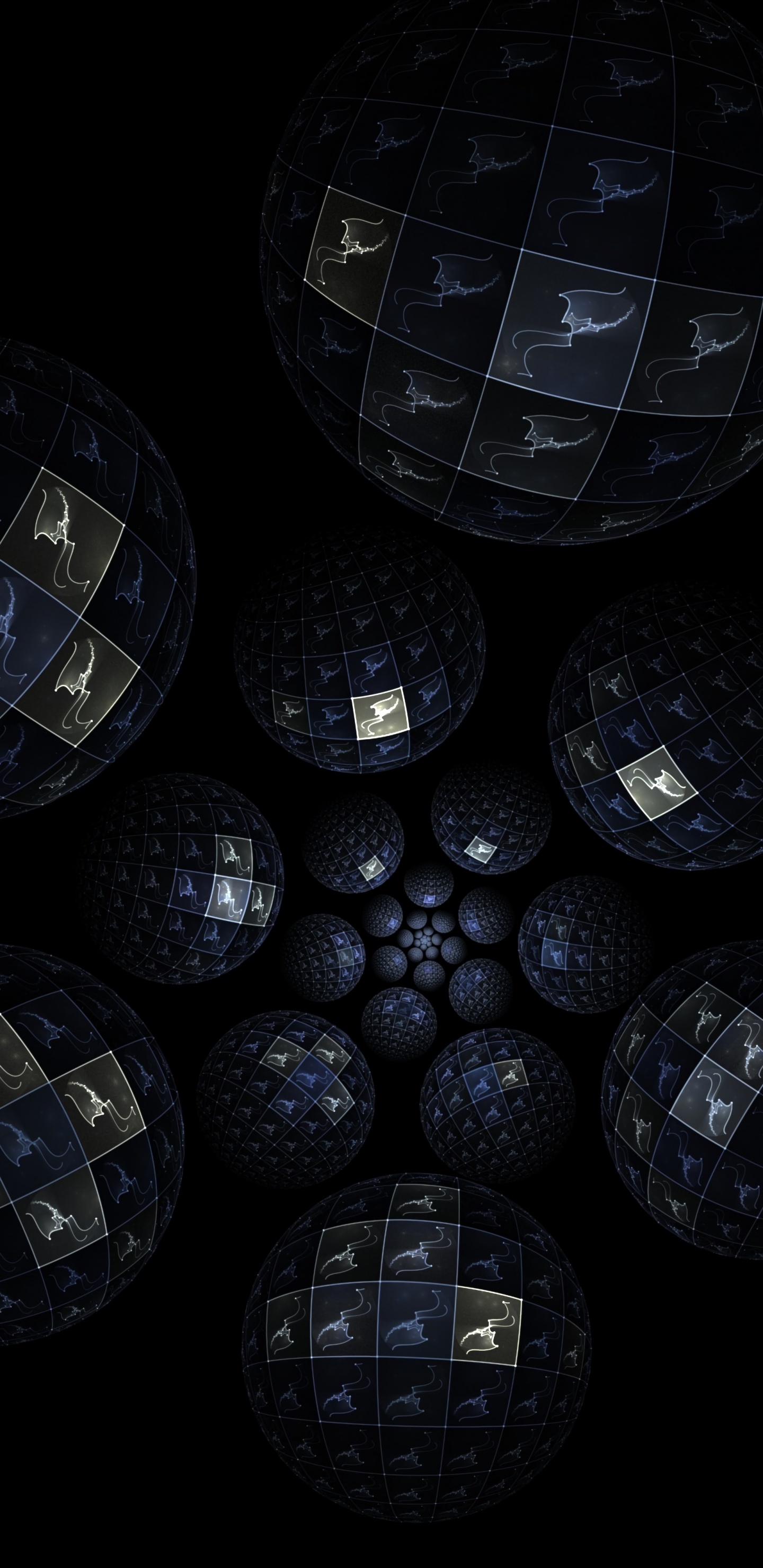 Bola Redonda en Blanco y Negro. Wallpaper in 1440x2960 Resolution